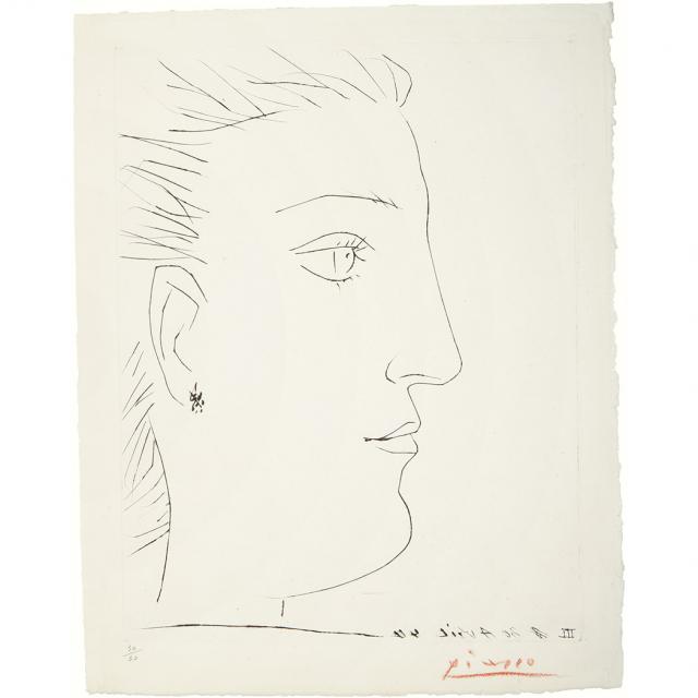Pablo Picasso - PROFIL DE FEMME