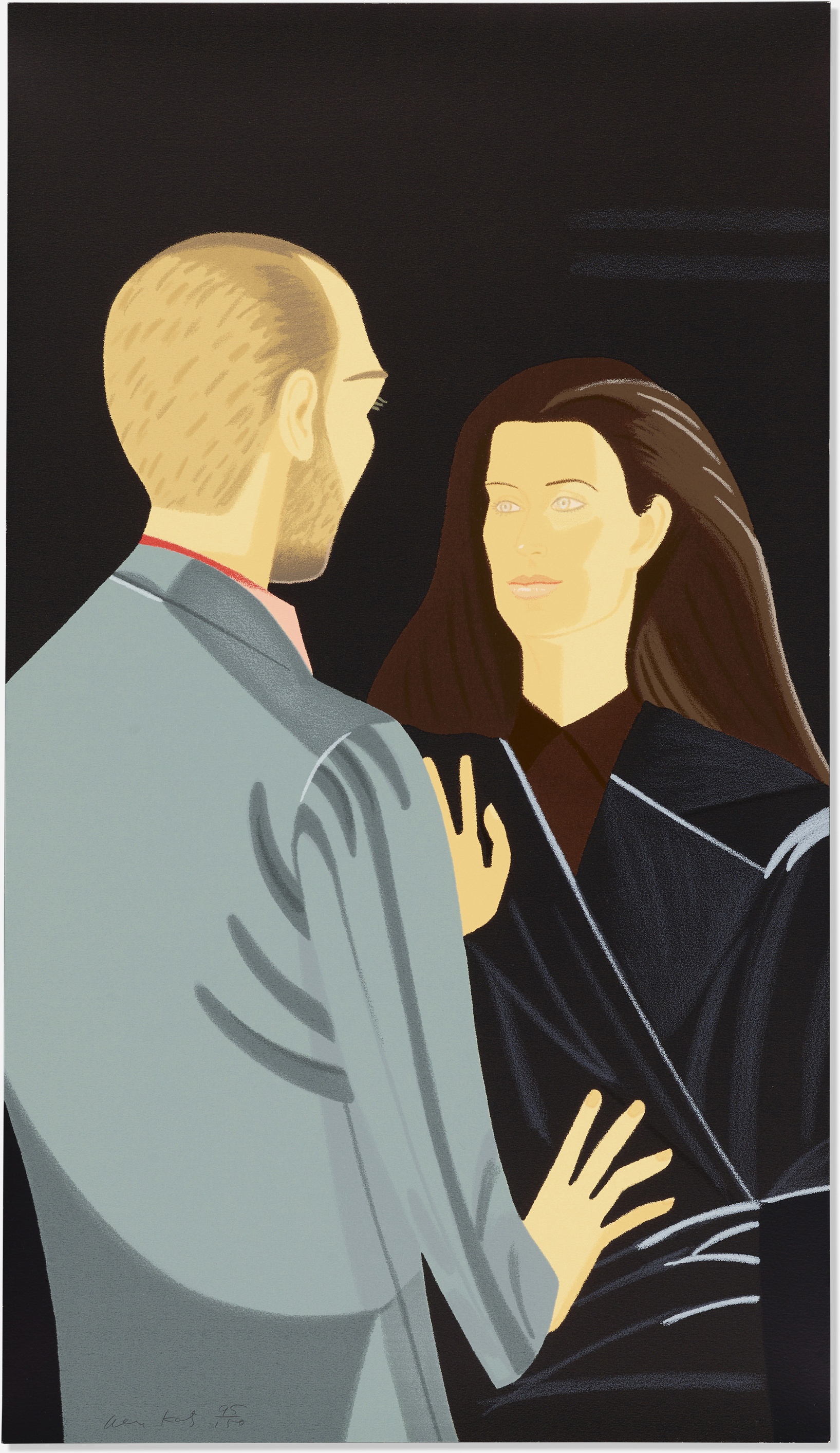 Alex Katz - Francesco and Alba Clemente (from the Pas de Deux portfolio)