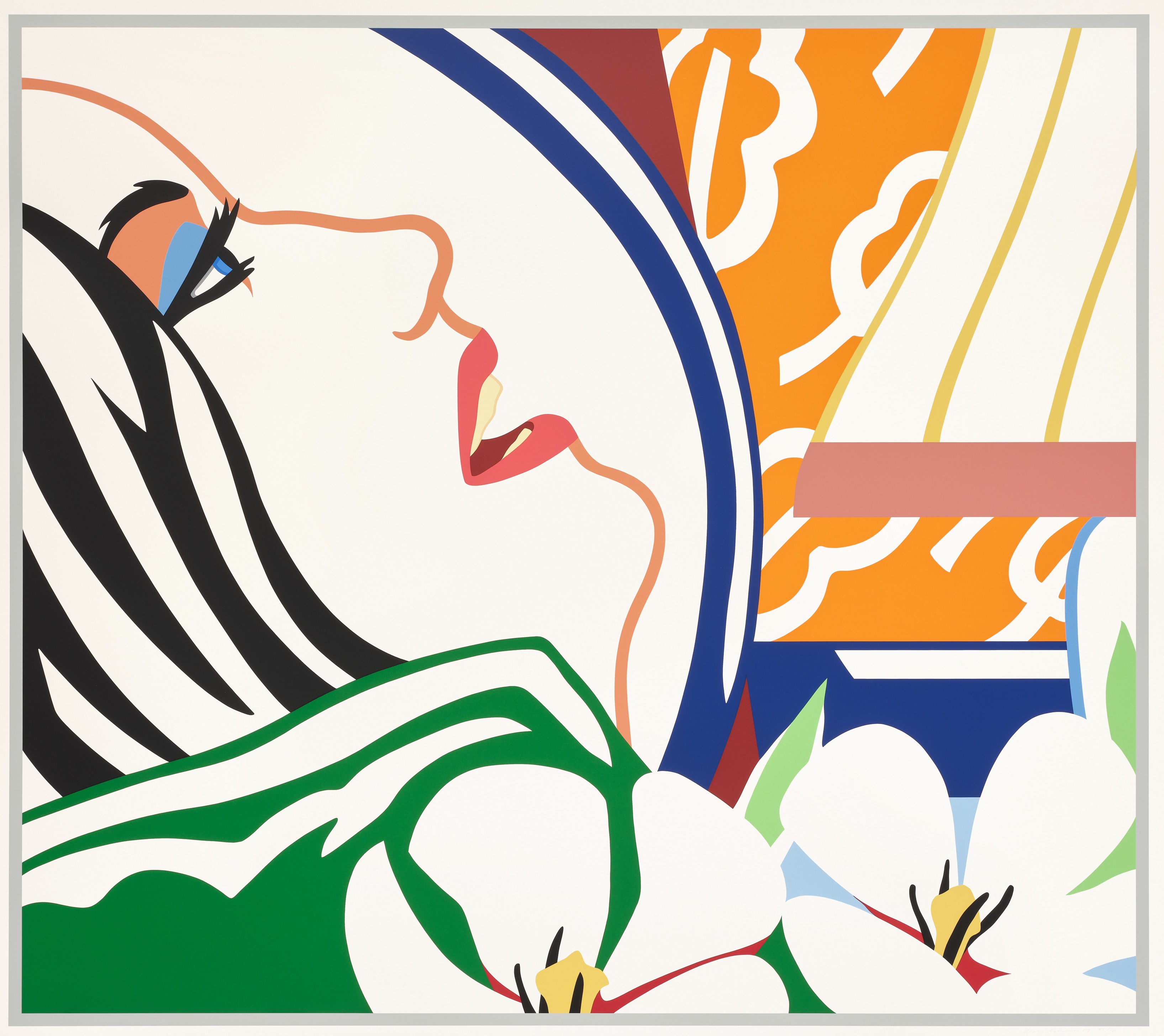 Tom Wesselmann - Bedroom Face with Orange Wallpaper (W.P.I. P8701)