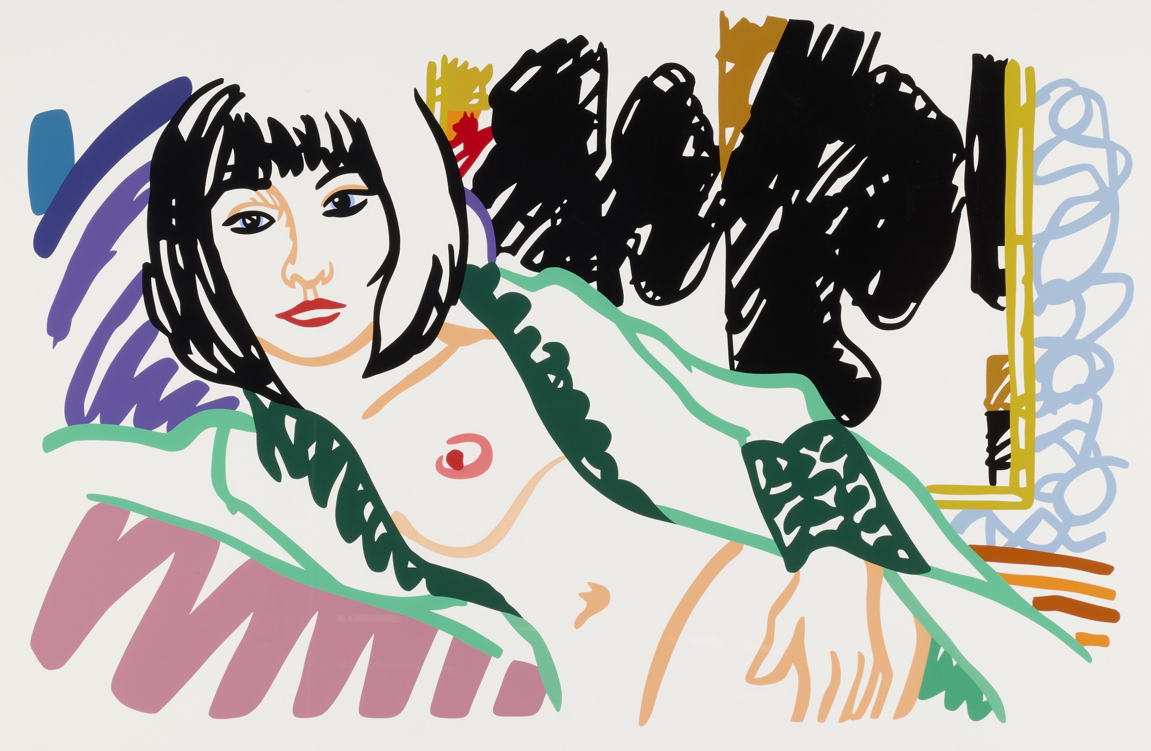 Tom Wesselmann - Monica in Robe with Motherwell