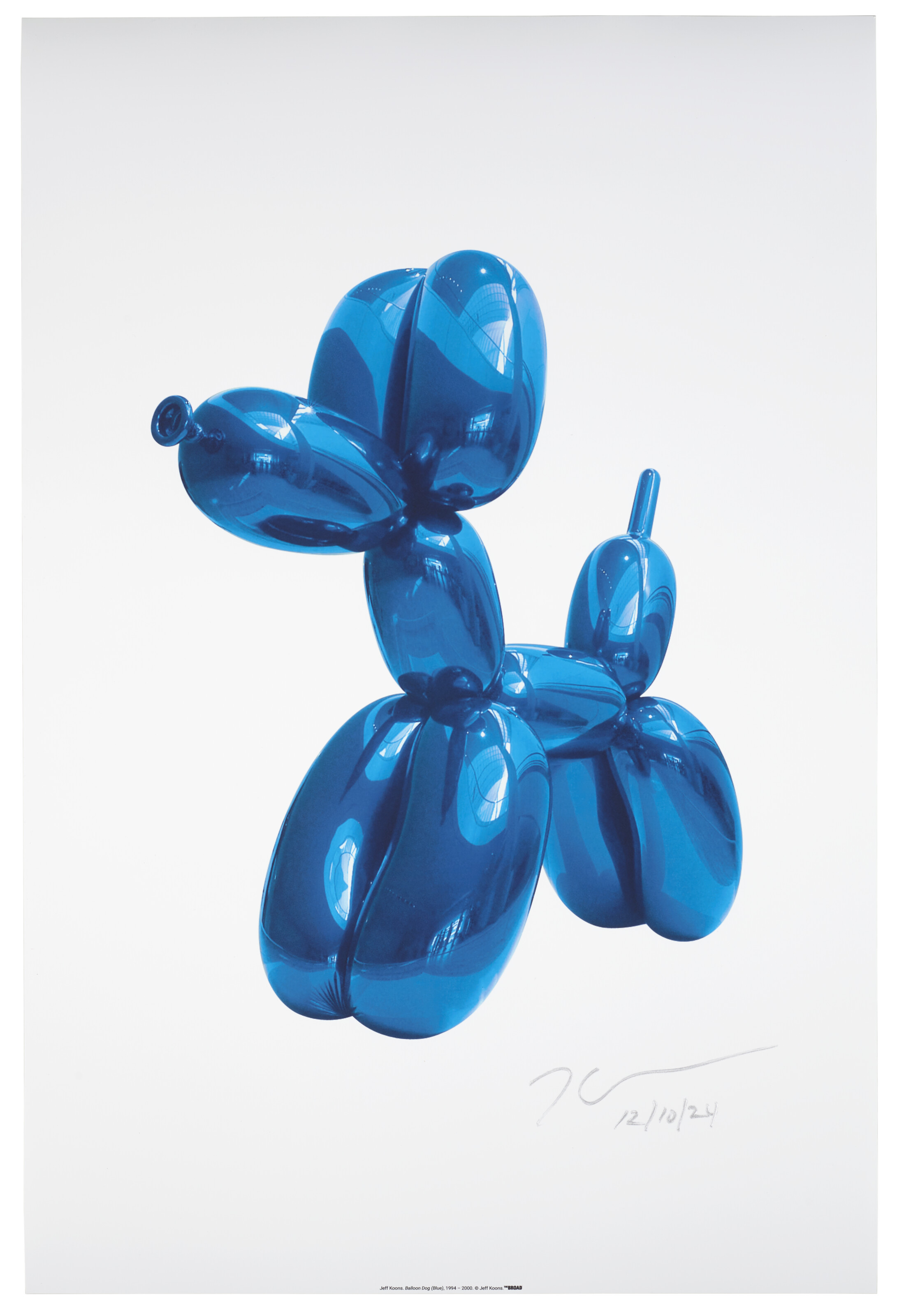 Jeff Koons - Balloon Dog (Blue) Poster