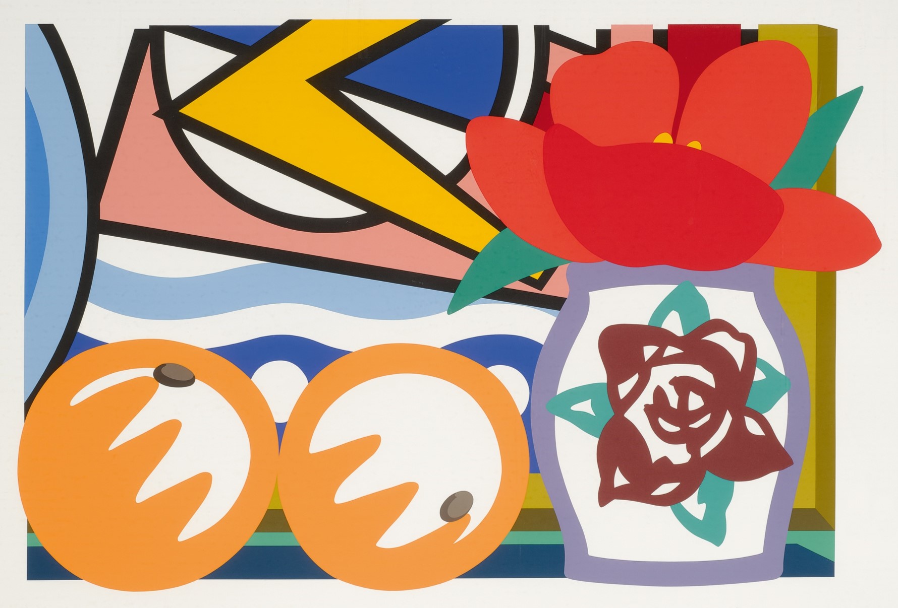 Tom Wesselmann - Still Life with Lichtenstein and Two Oranges