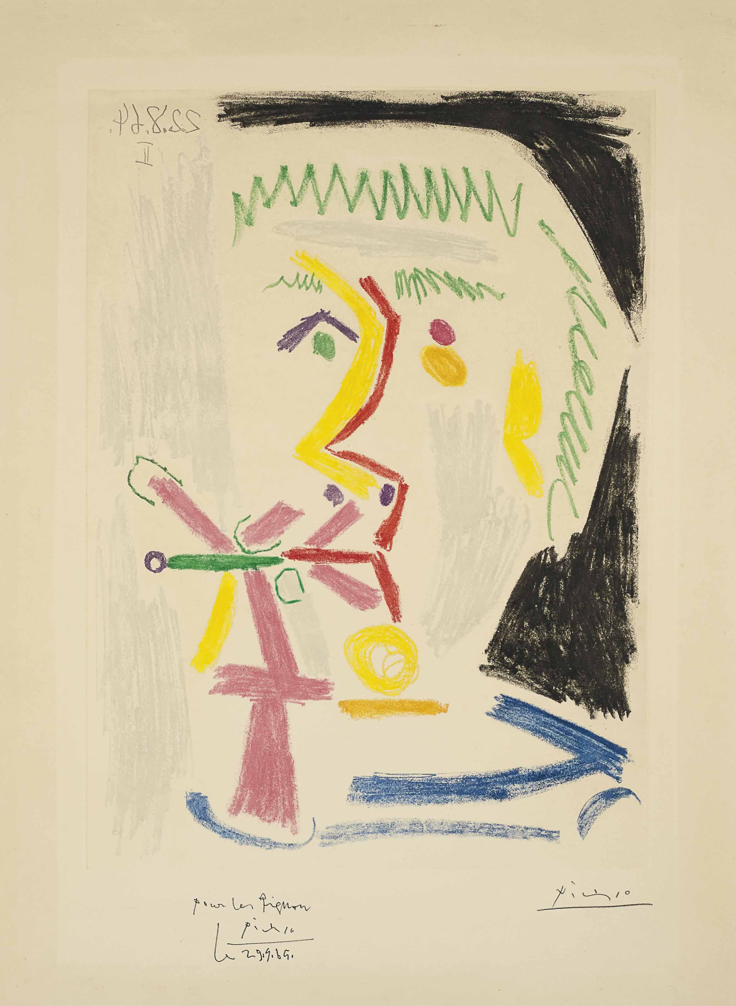 Pablo Picasso - Fumeur à la cigarette verte