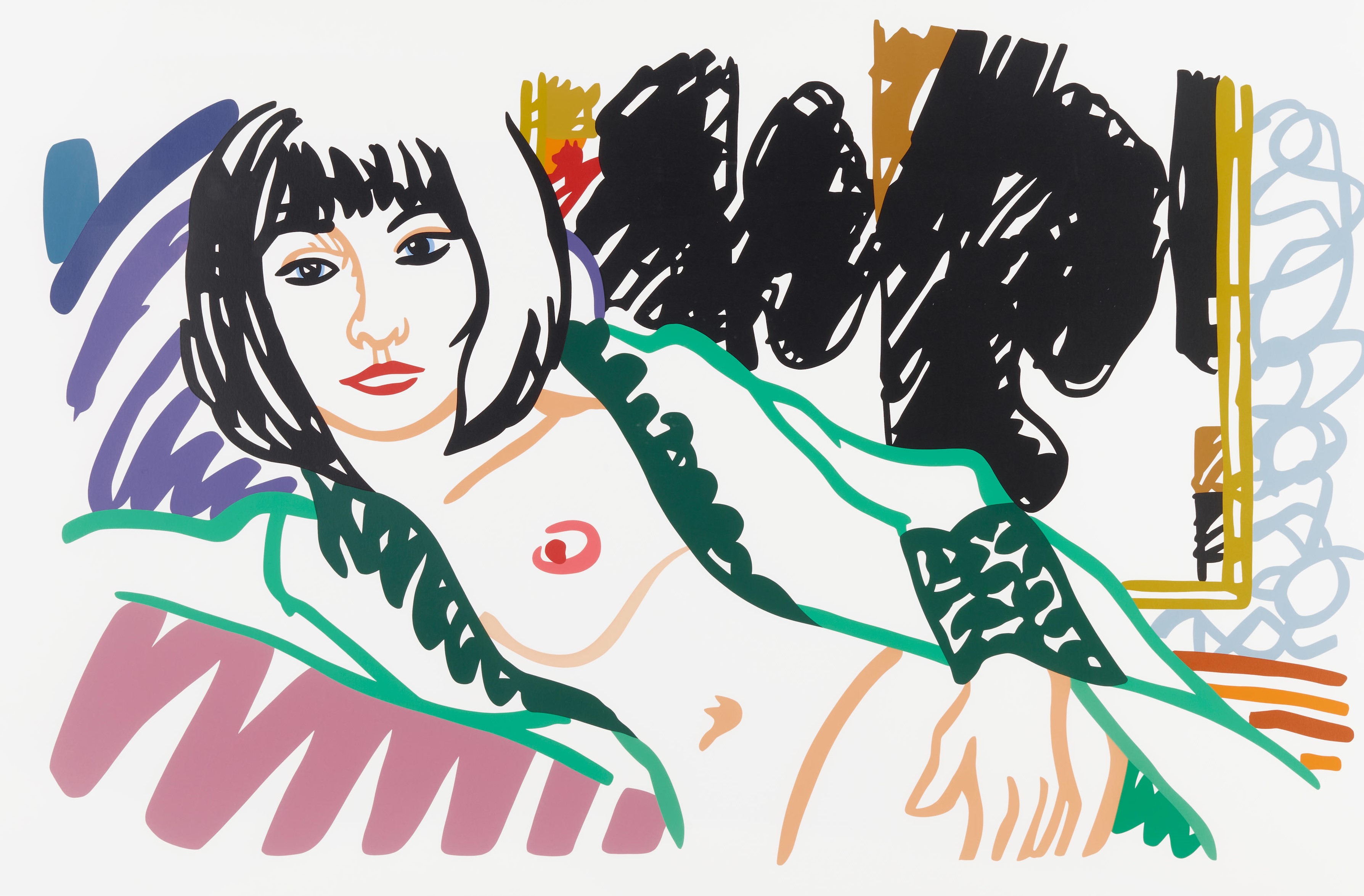 Tom Wesselmann - Monica in Robe with Motherwell