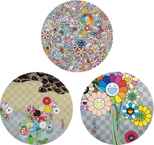 Takashi Murakami - Paradise in a Flower Field/ Kōrin Flowers and Water/ My Sincerity to You