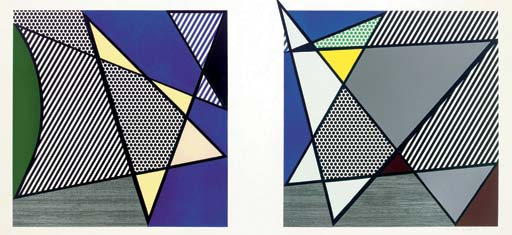 Roy Lichtenstein - Imperfect Diptych (46¼ x 91 "), from Imperfect Series (C. 219)