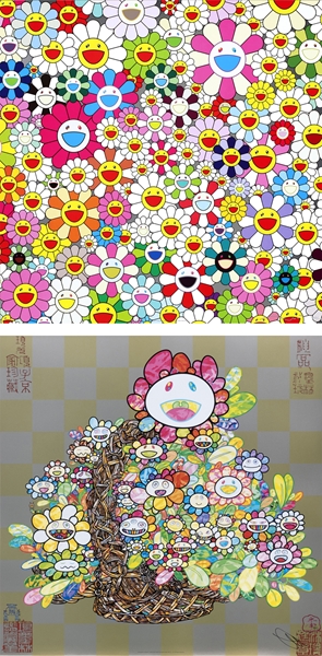 Takashi Murakami - [set of 2]Maiden in The Yellow Straw Hat/ A Bouquet in a Basket