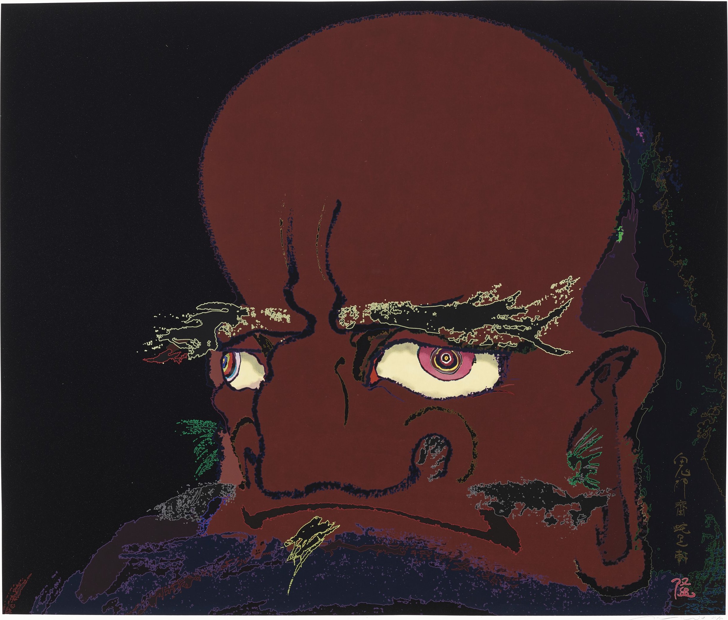 Takashi Murakami - When robbed of four limbs, against all odds, the heart is set free.