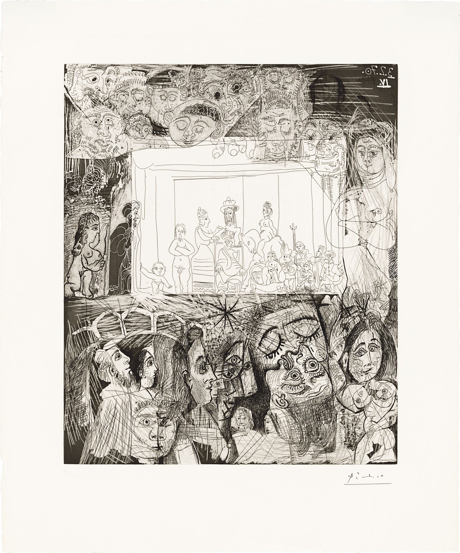 Pablo Picasso - Ecce Homo, d'après Rembrandt, from: Series 156
