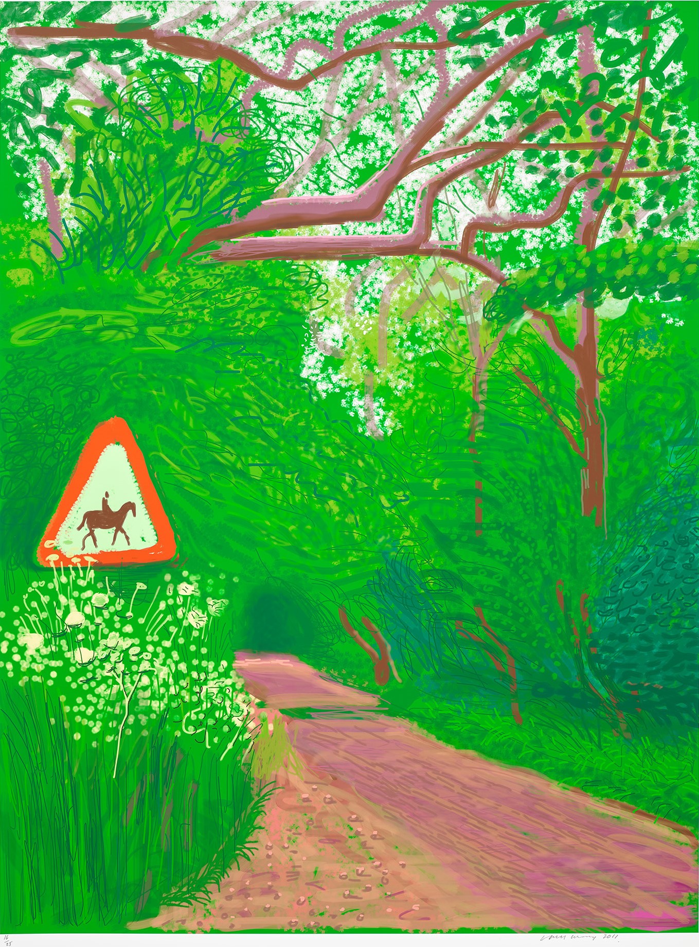 David Hockney - The Arrival of Spring in Woldgate, East Yorkshire in 2011 (twenty eleven) - 30 May