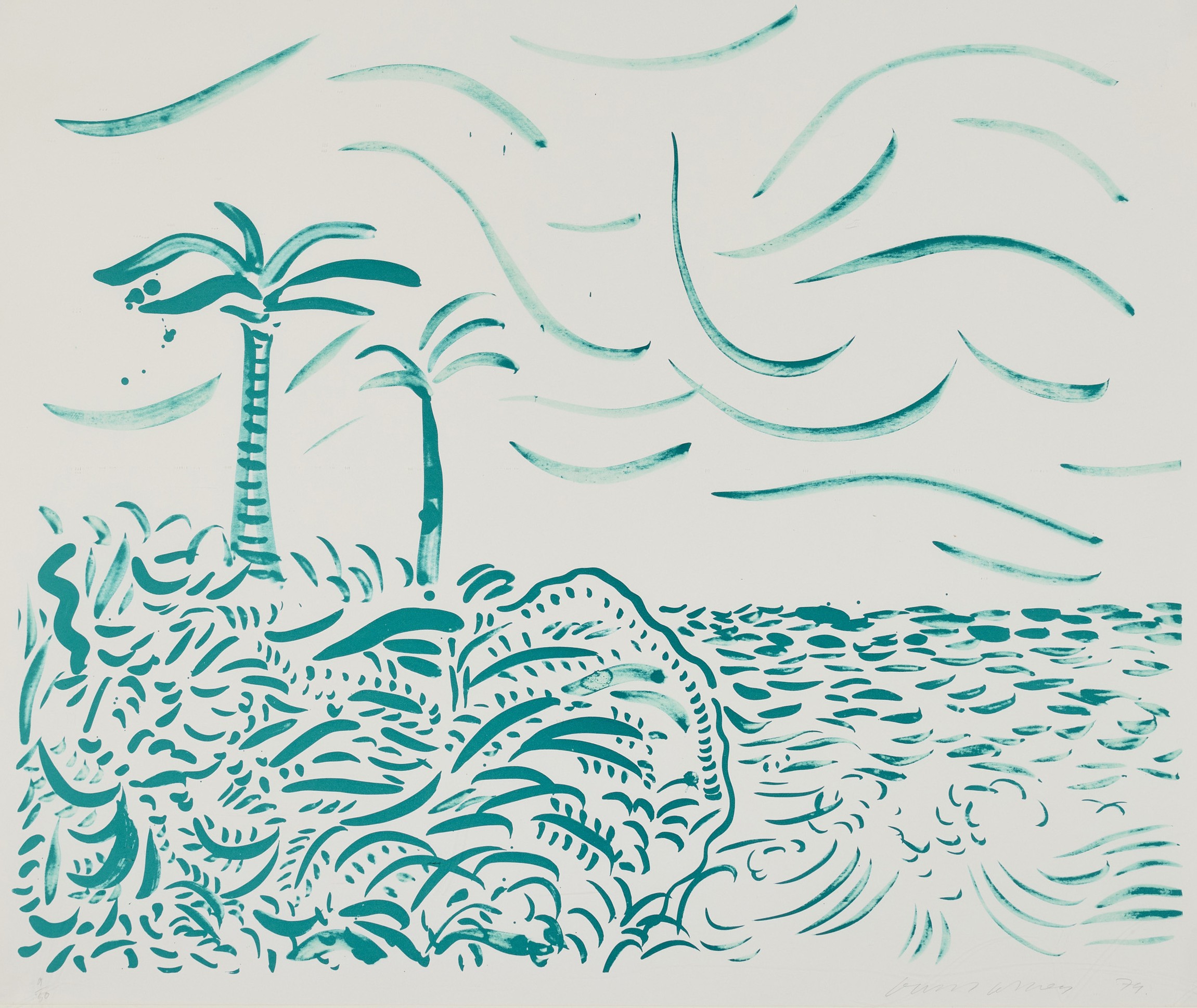 David Hockney - Green Bora Bora