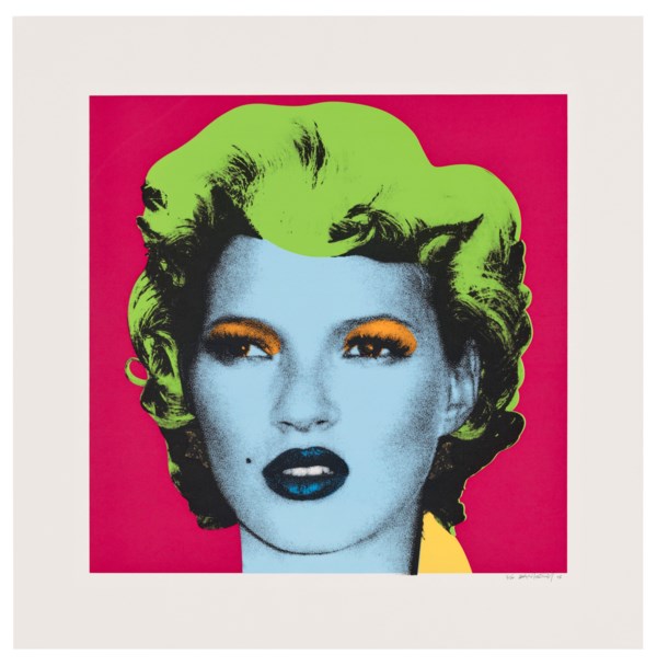 Banksy - Kate Moss - Red, Lime Green Colourway