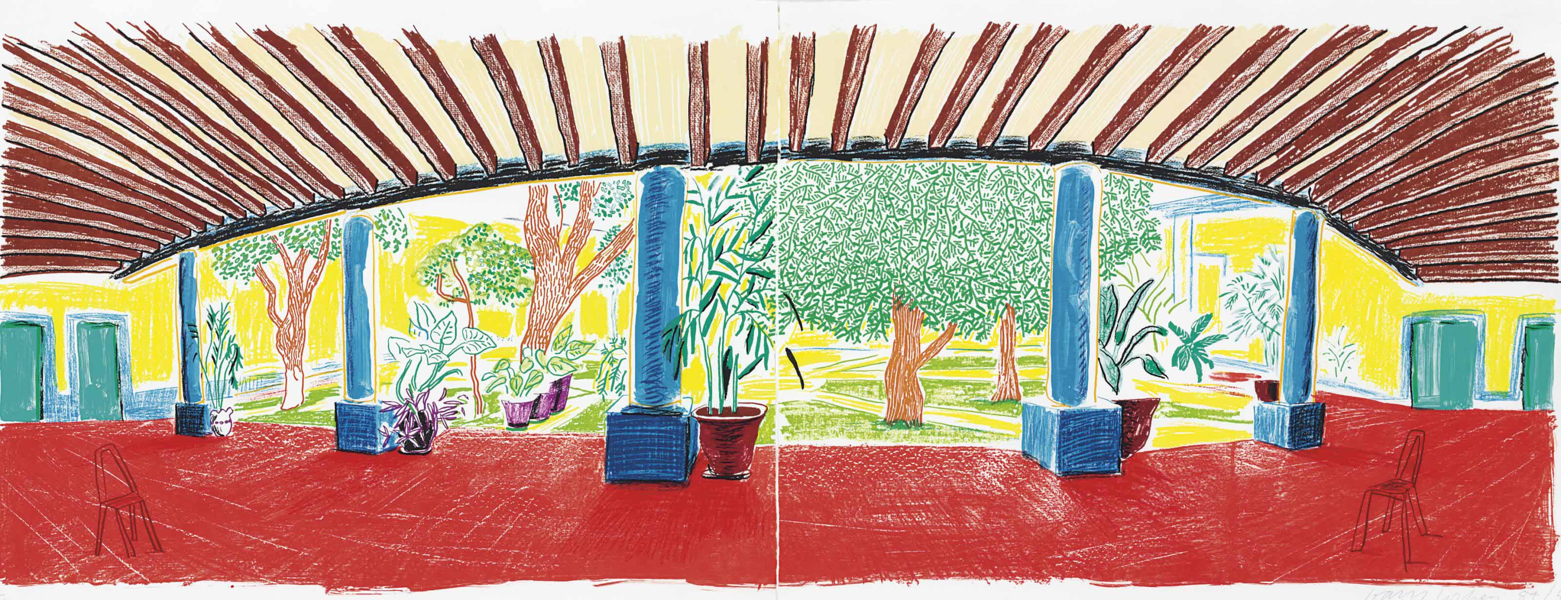 David Hockney - Hotel Acátlan: First Day, from Moving Focus