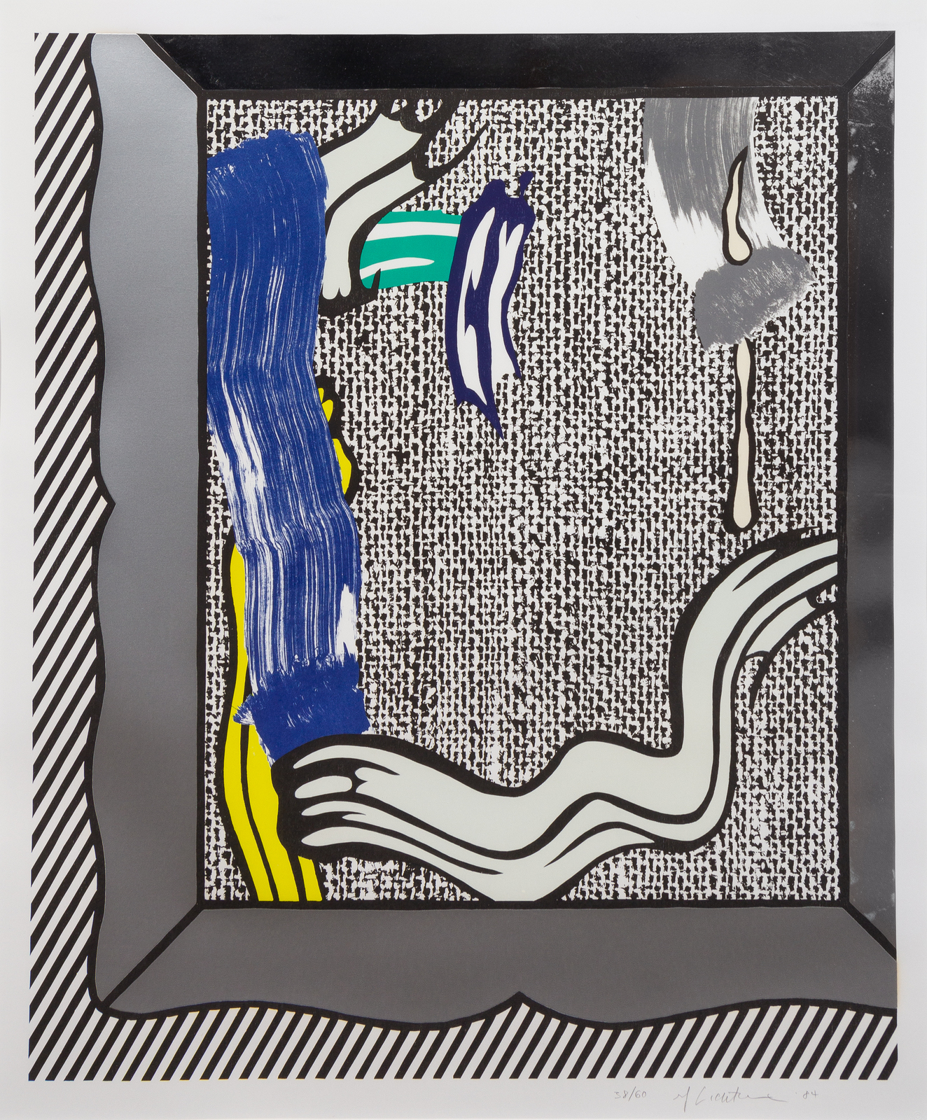 Roy Lichtenstein - Painting on Canvas from Paintings Series