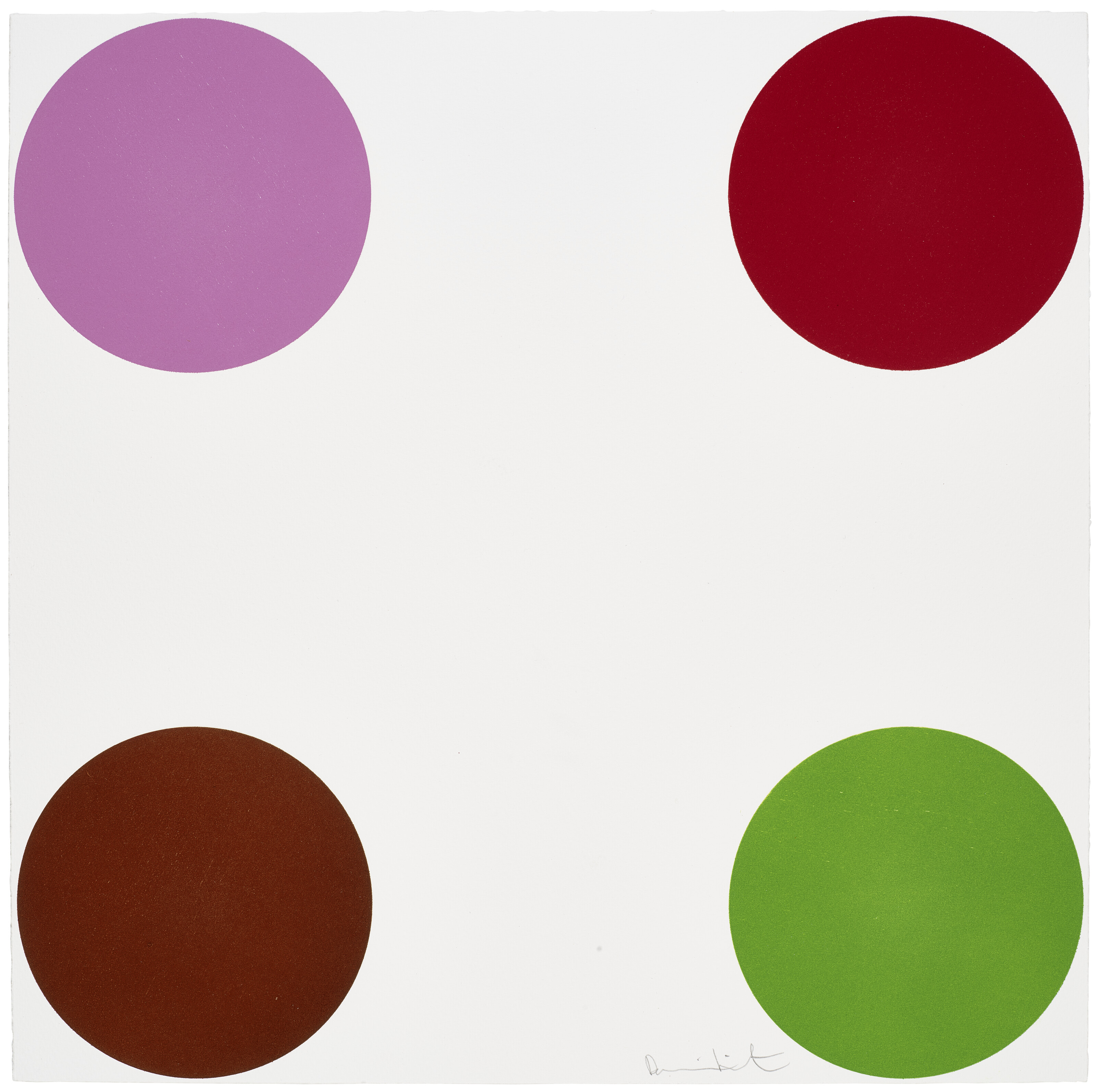 Damien Hirst - Curare, from 40 Woodcut Spots