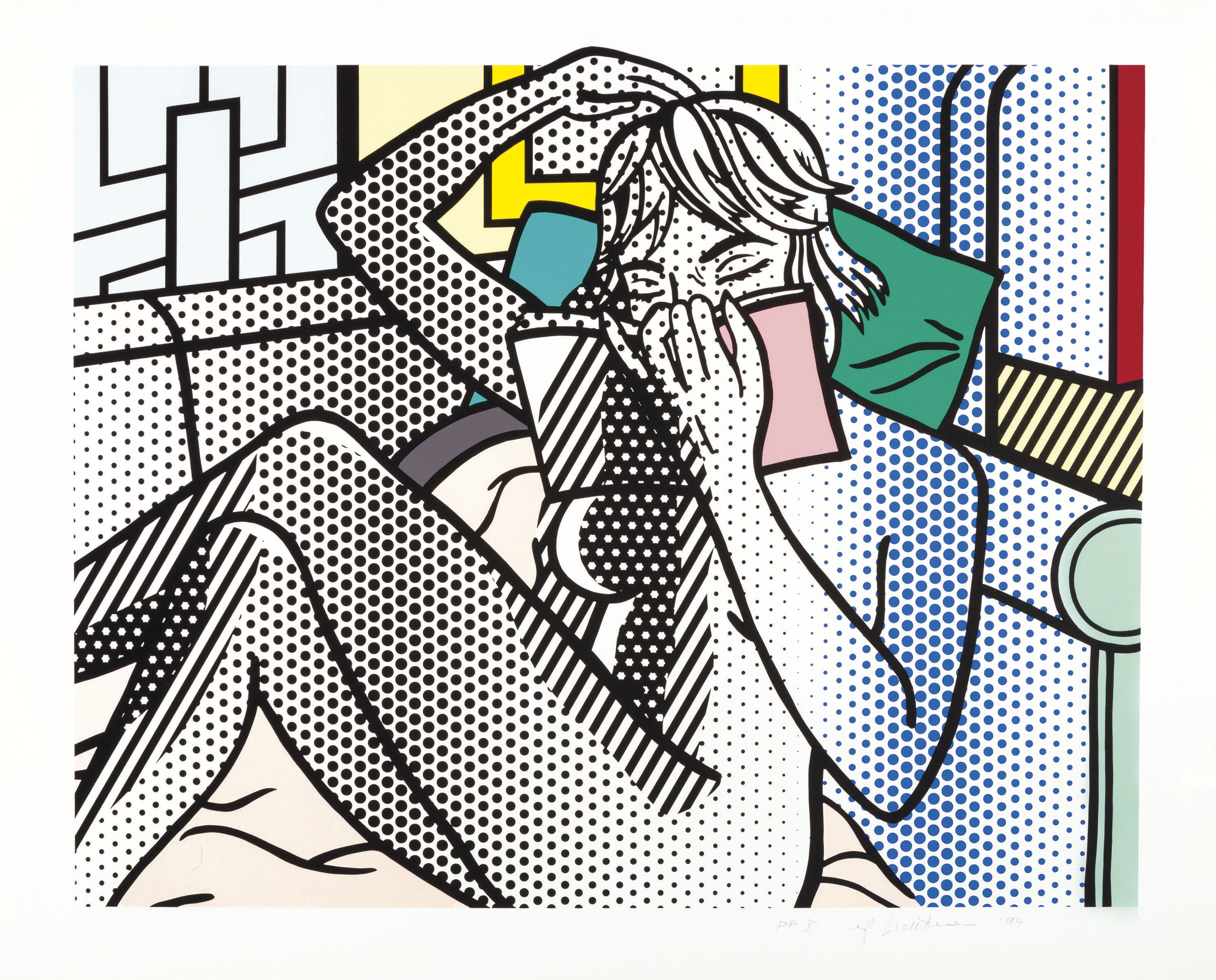 Roy Lichtenstein - Nude Reading, from Nudes
