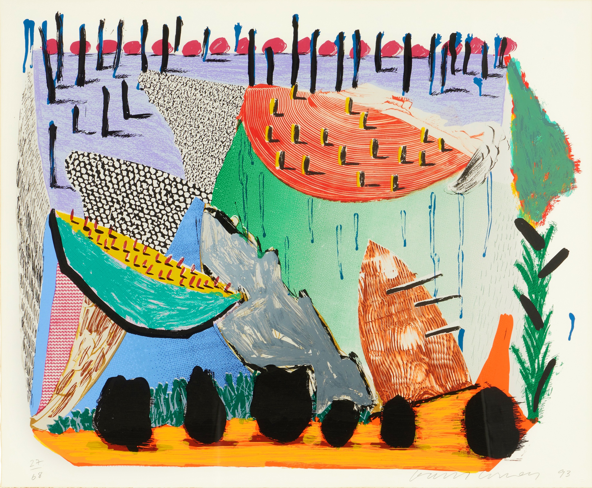David Hockney - Slow Rise, from Some New Prints (M.C.A.T. 342)