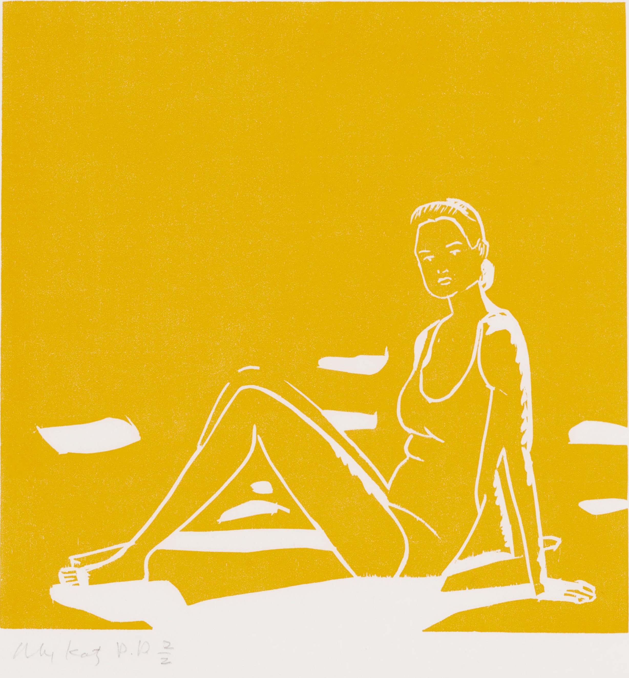 Alex Katz - Ursula, from a Suite of Prints Derived from the Painting Lincolnville Labor Day (1992)