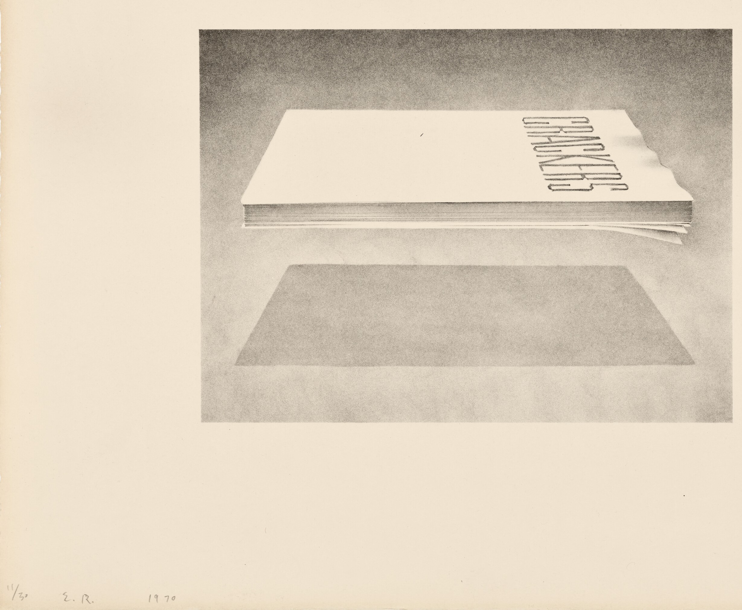Ed Ruscha - Crackers, from Book Covers