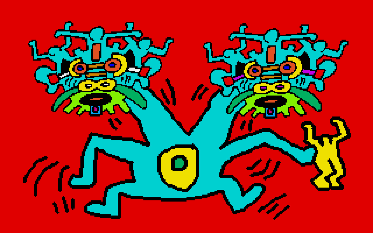 Keith Haring - Untitled (Feb 3, 1987)