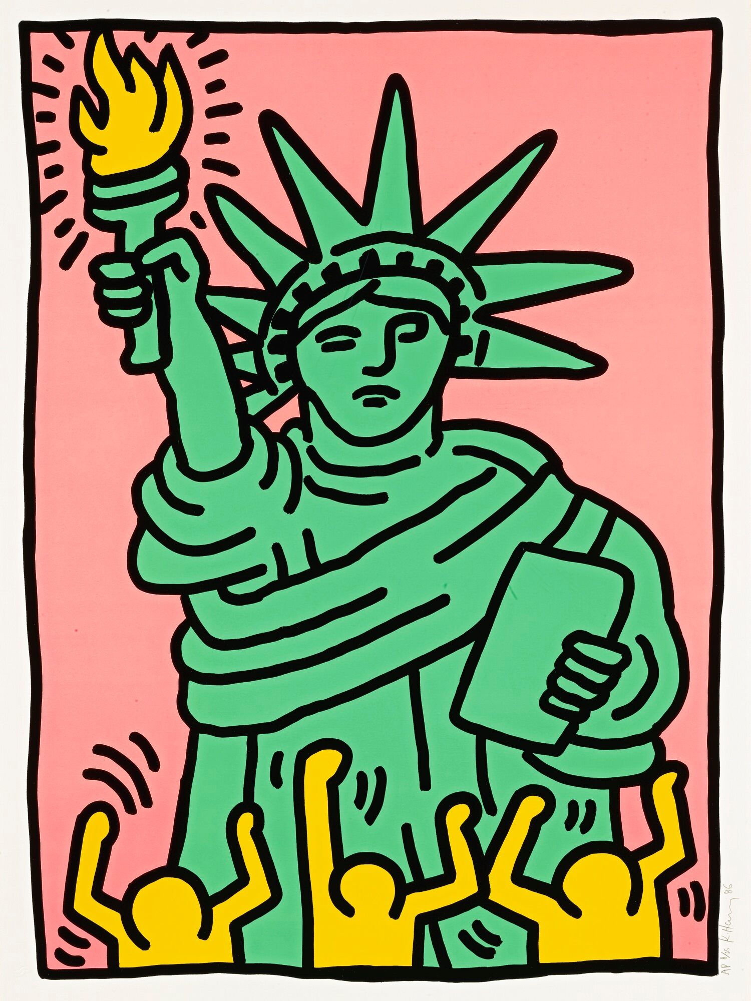 Keith Haring - Statue of Liberty