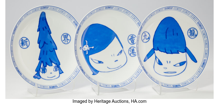 Yoshitomo Nara - Life is Only One Plates (set of three)