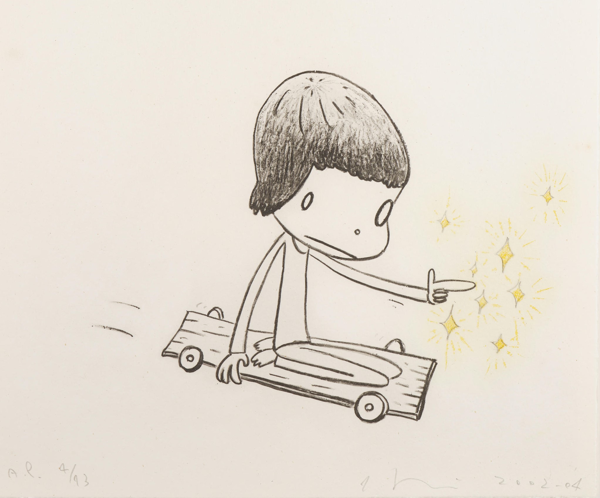 Yoshitomo Nara - Dizzy on Wheels