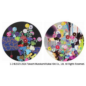 Takashi Murakami - 1. Kyoto Korin Mononoke Flower/2. Korin's Flowers and Abstract Imagery