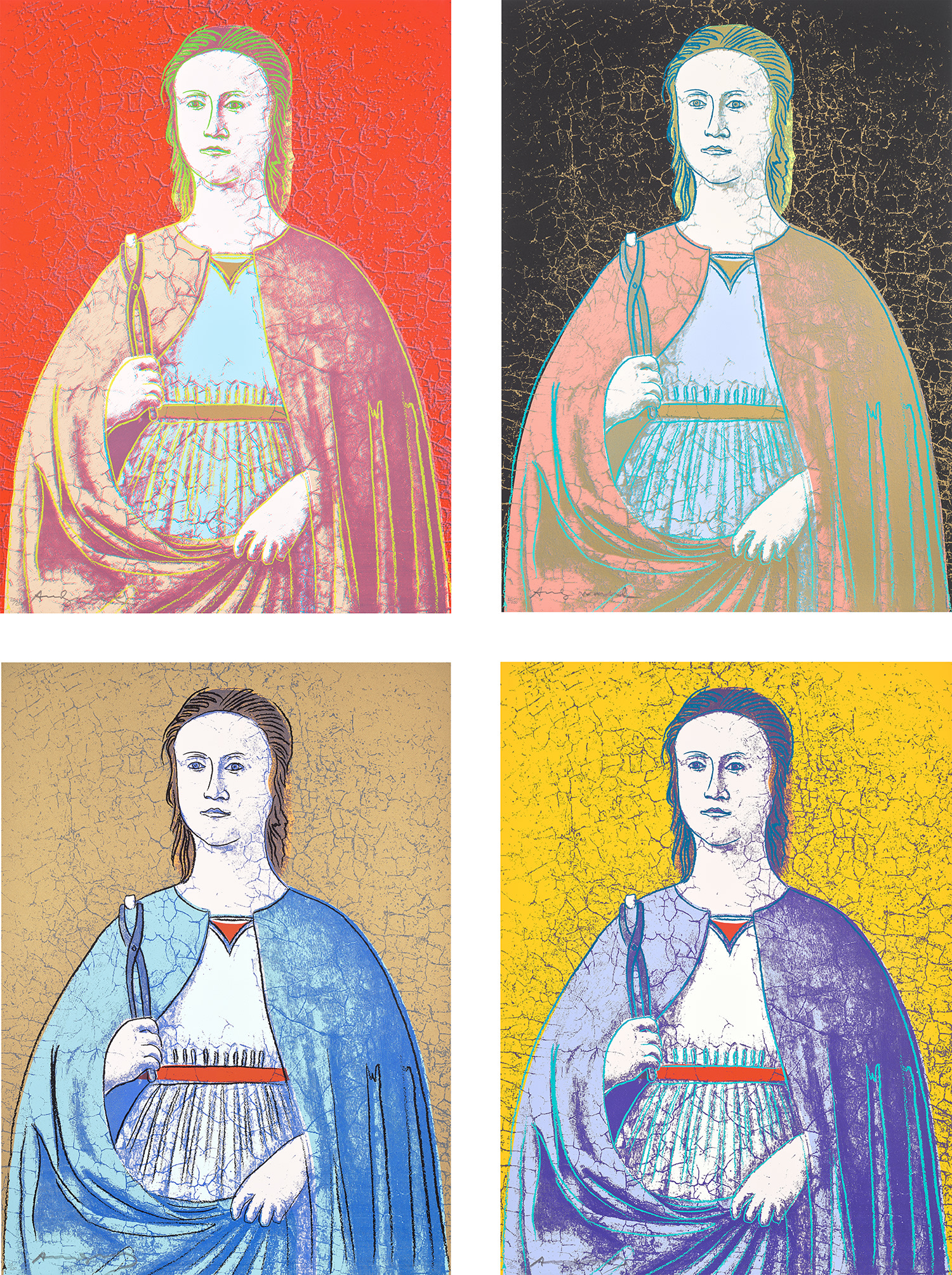Andy Warhol - Saint Apollonia (F. & S. 330-333)