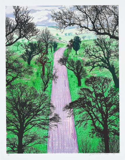 David Hockney - Winter Road Near Kilham