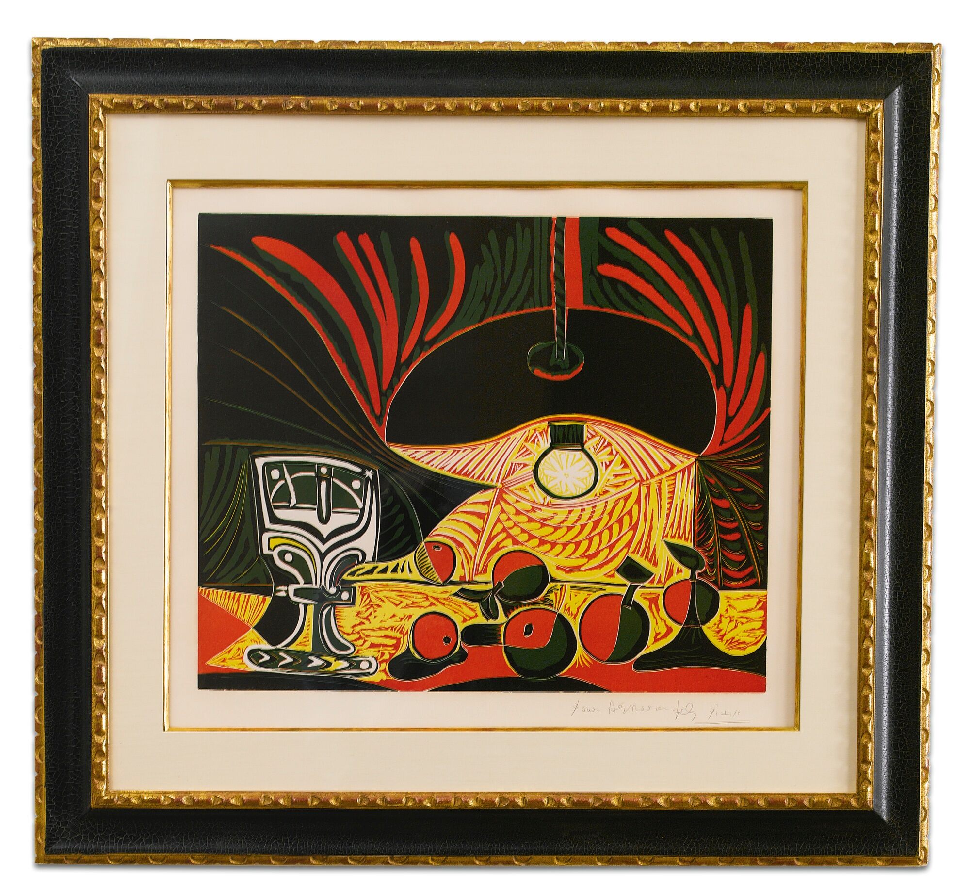 Pablo Picasso - NATURE MORTE AU VERRE SOUS LA LAMPE