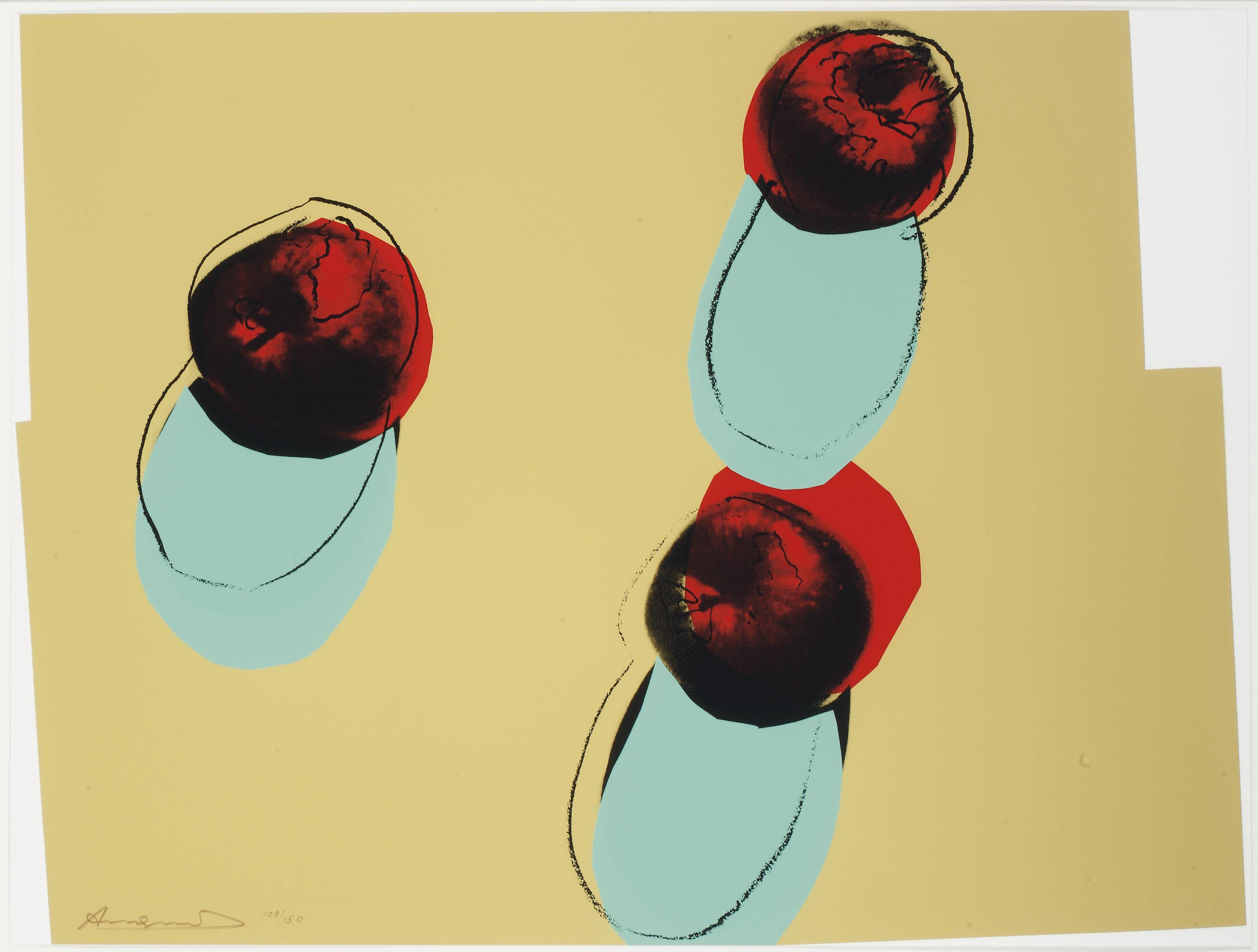 Andy Warhol - Apples, from Space Fruit: Still Lifes