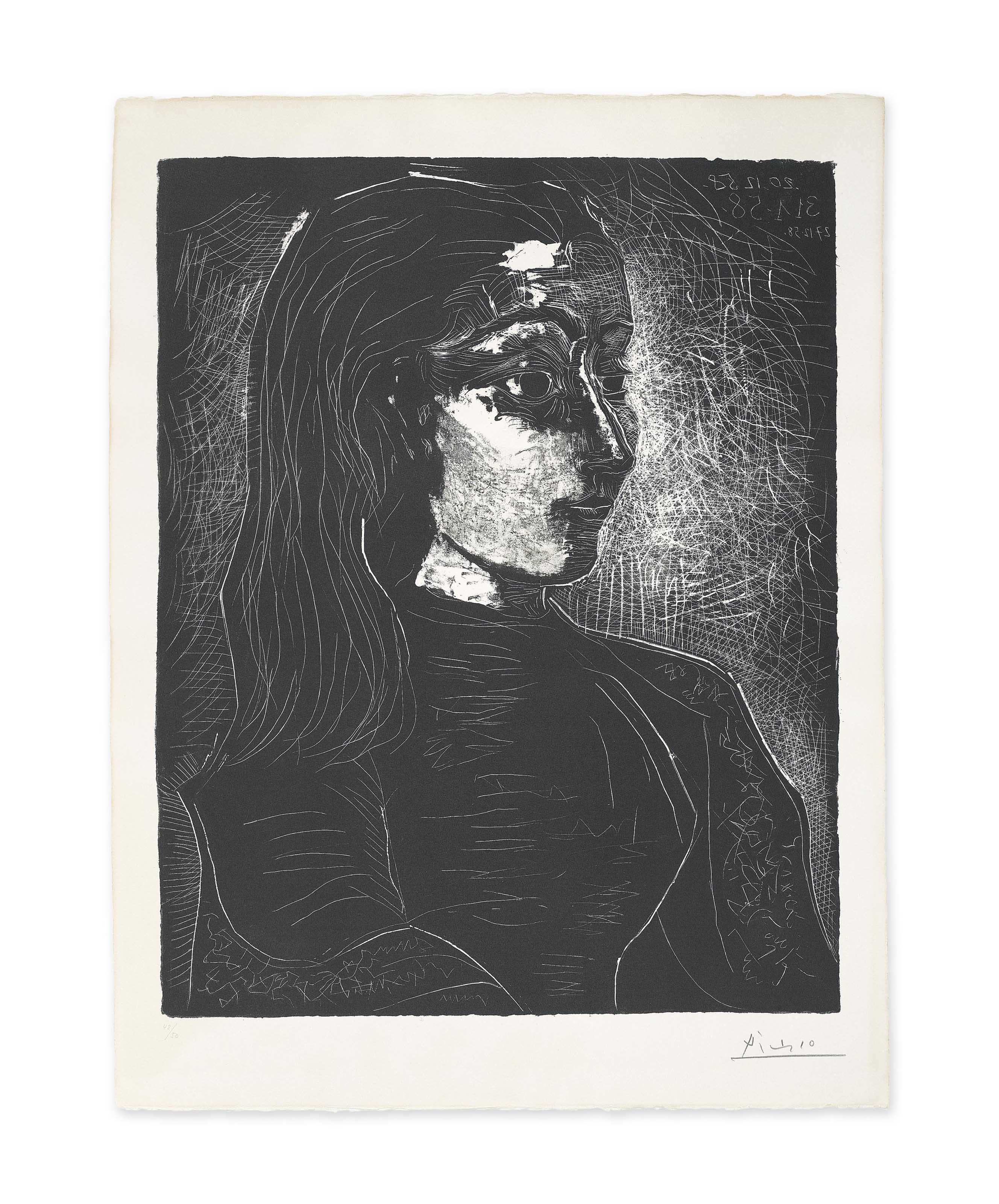 Pablo Picasso - Jacqueline de profil à droite