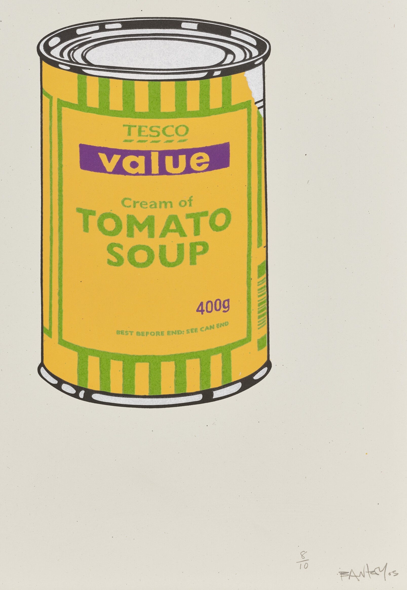 Banksy - Soup Can : Banana Lime Purple