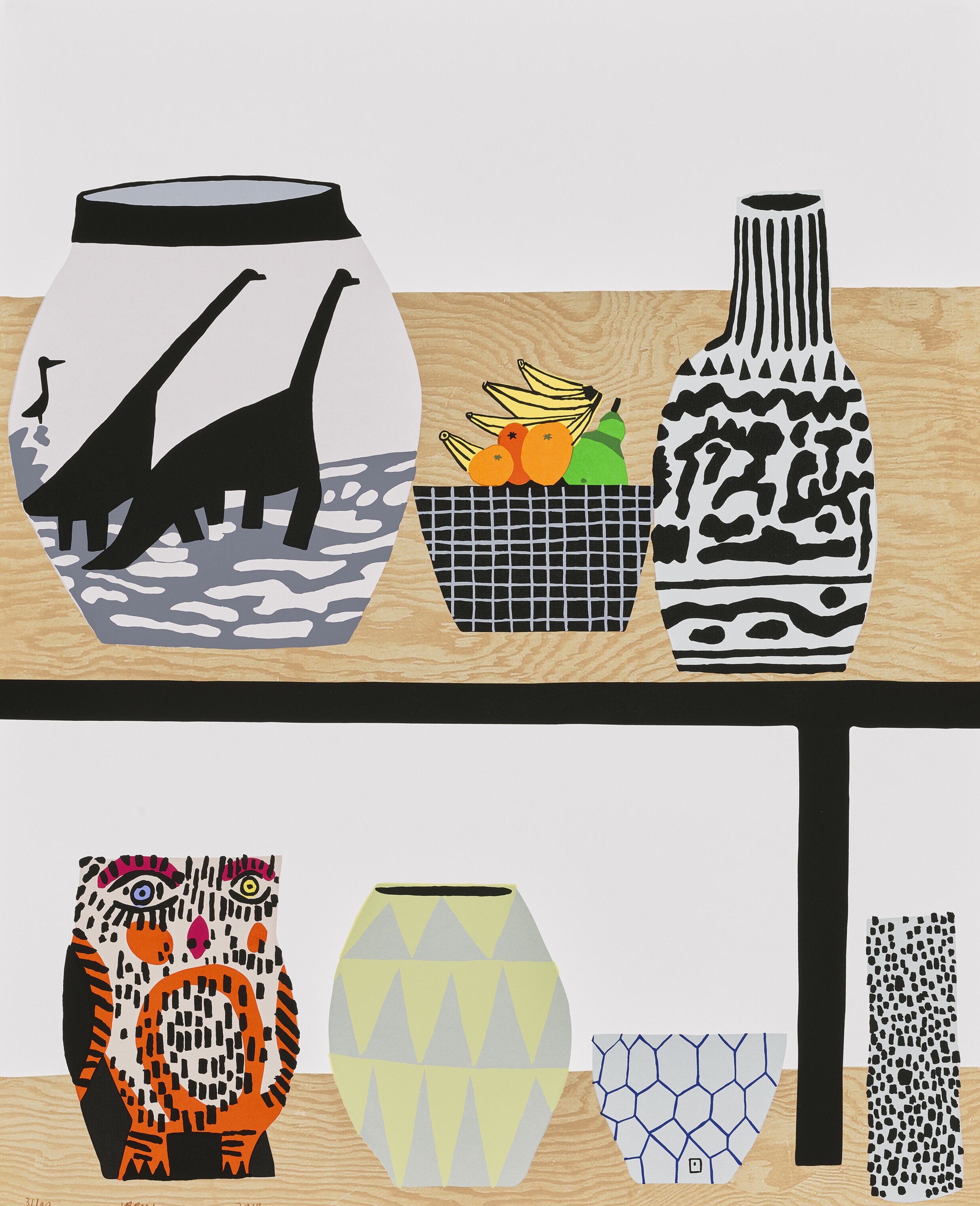 Jonas Wood - Shelf Still Life