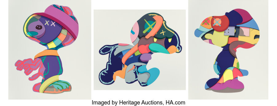 KAWS - The Things That Comfort, Stay Steady, and No One's Home (three works)