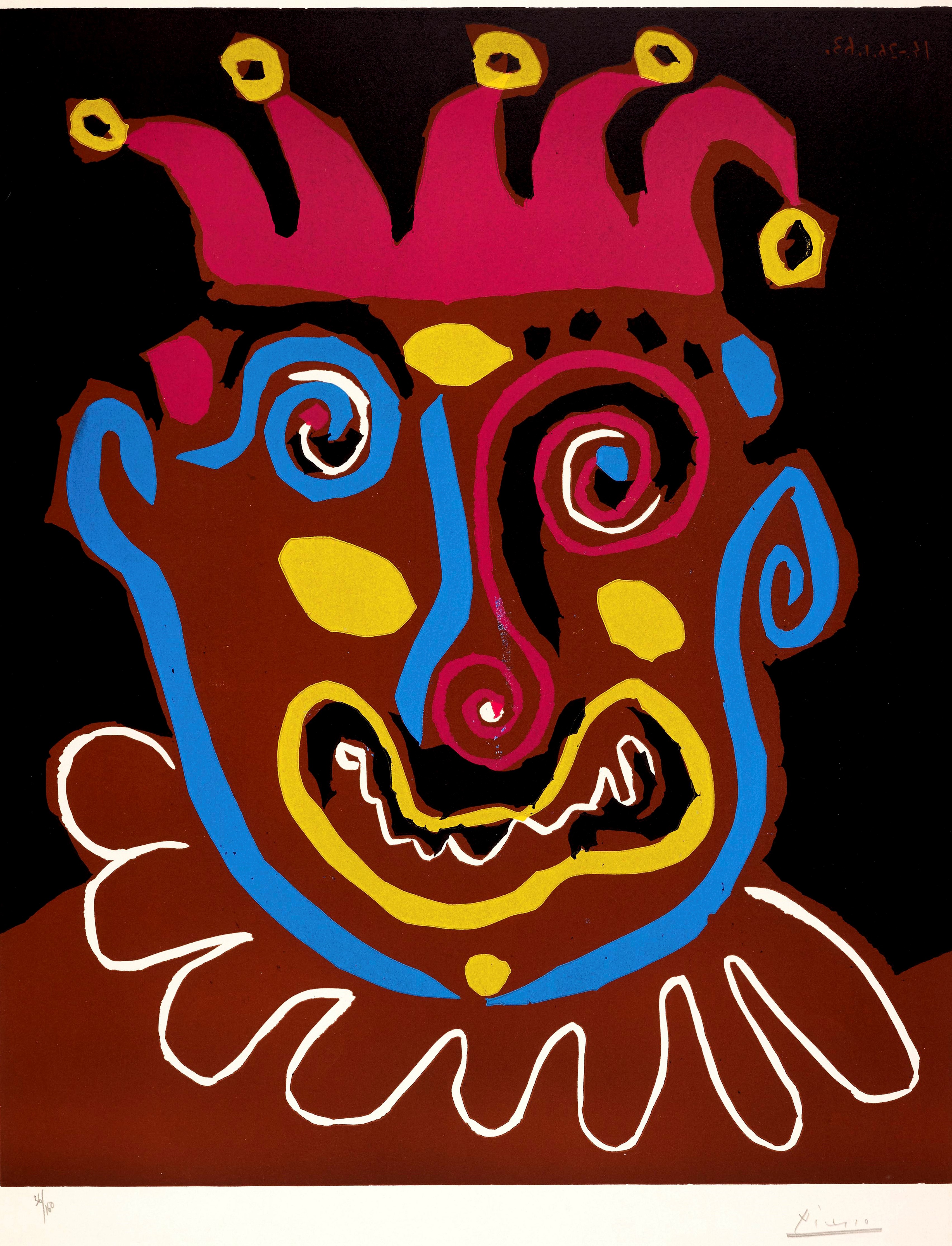 Pablo Picasso - Le vieux bouffon (B. 1152; Ba. 1338; PP. L-162)