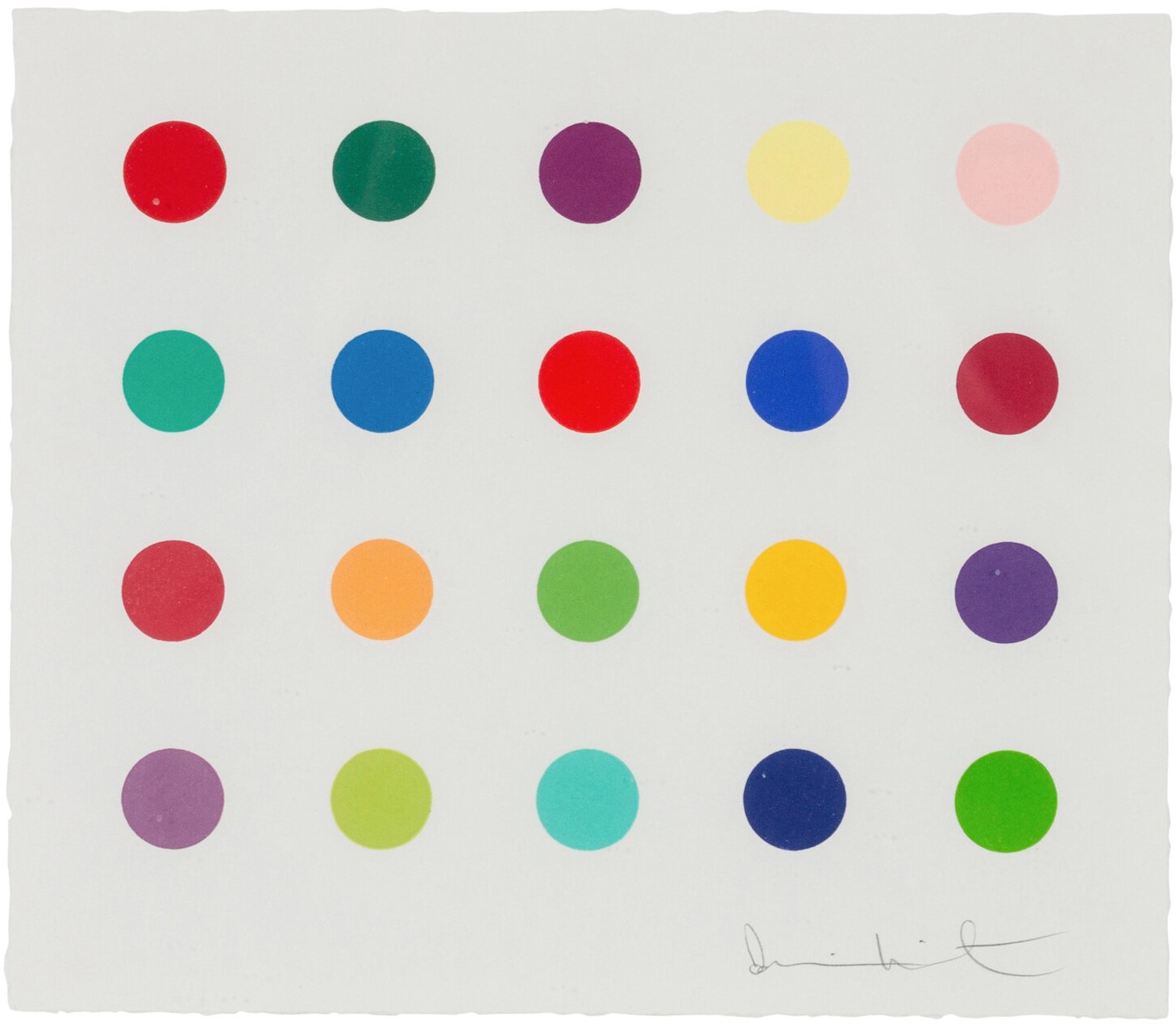 Damien Hirst - Lauric Acid Butyl Ester (from Woodcut Spots)