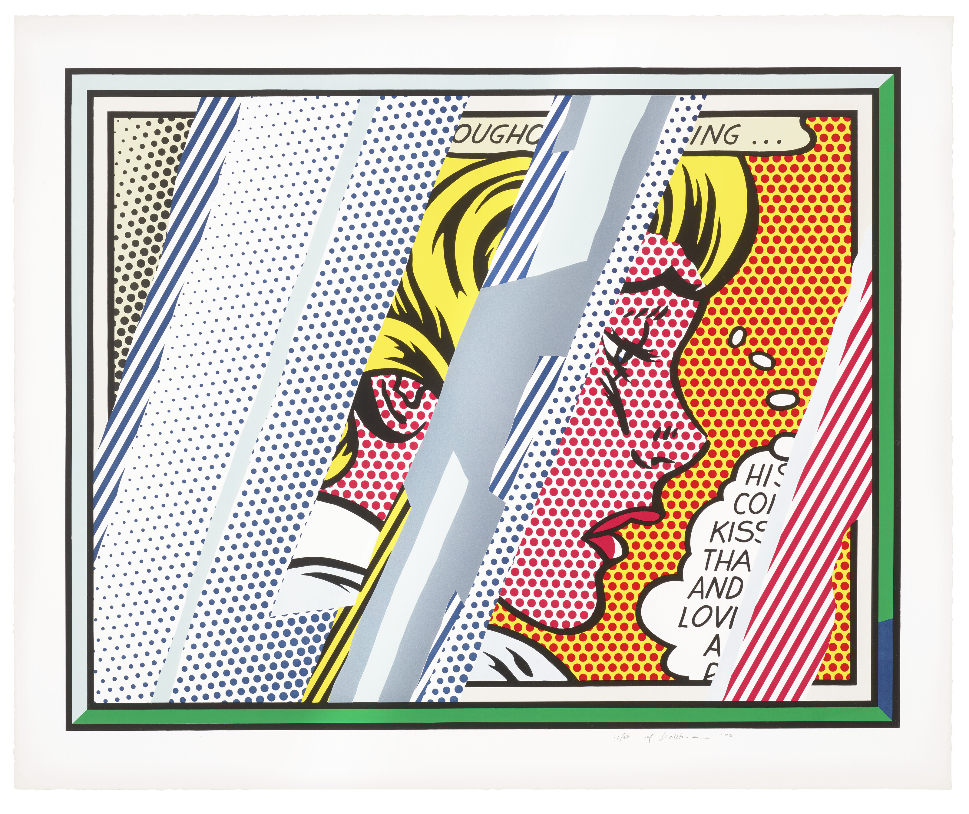 Roy Lichtenstein - Reflections on Girl, from Reflections Series