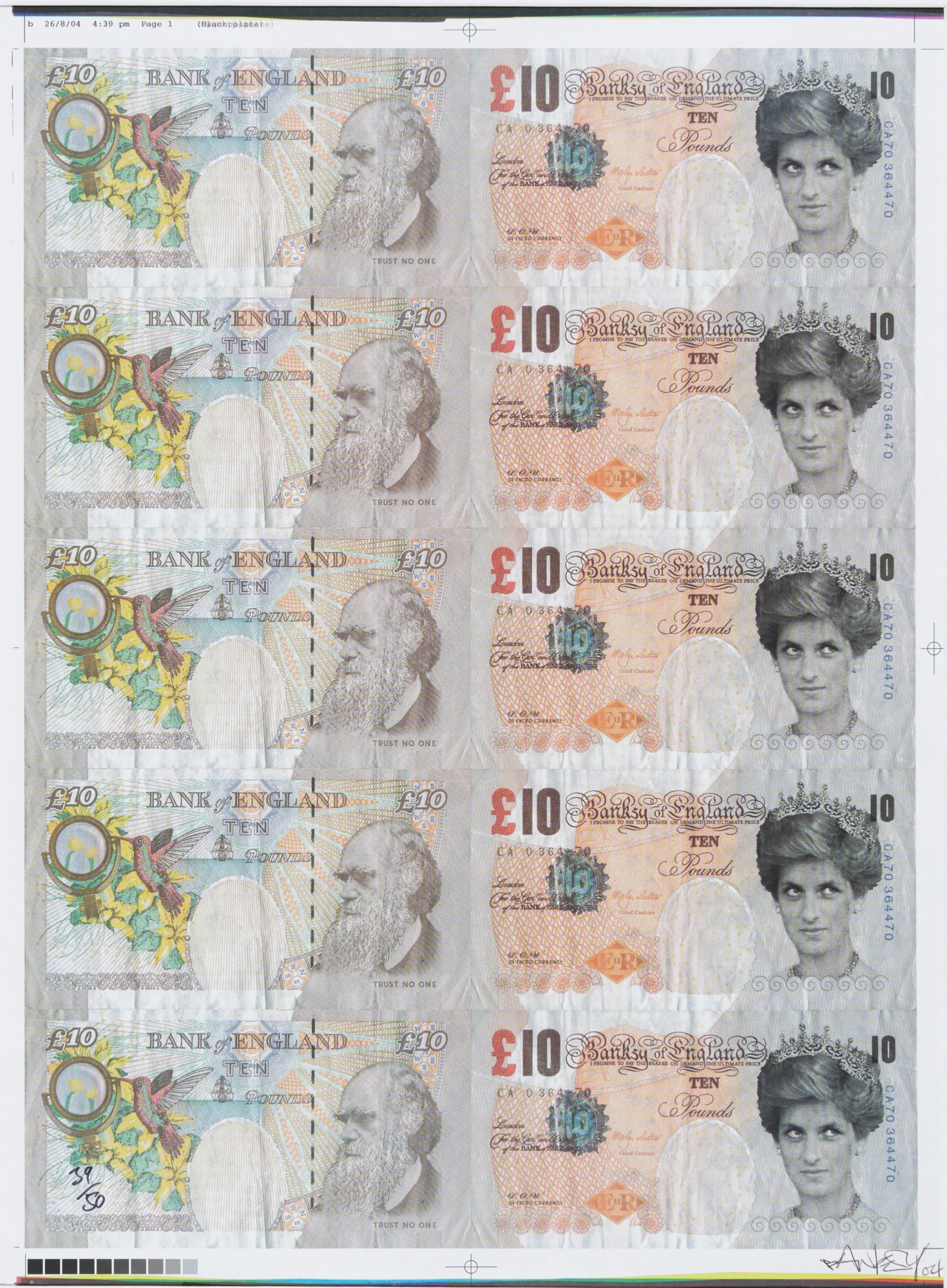Banksy - DI-FACED TENNERS