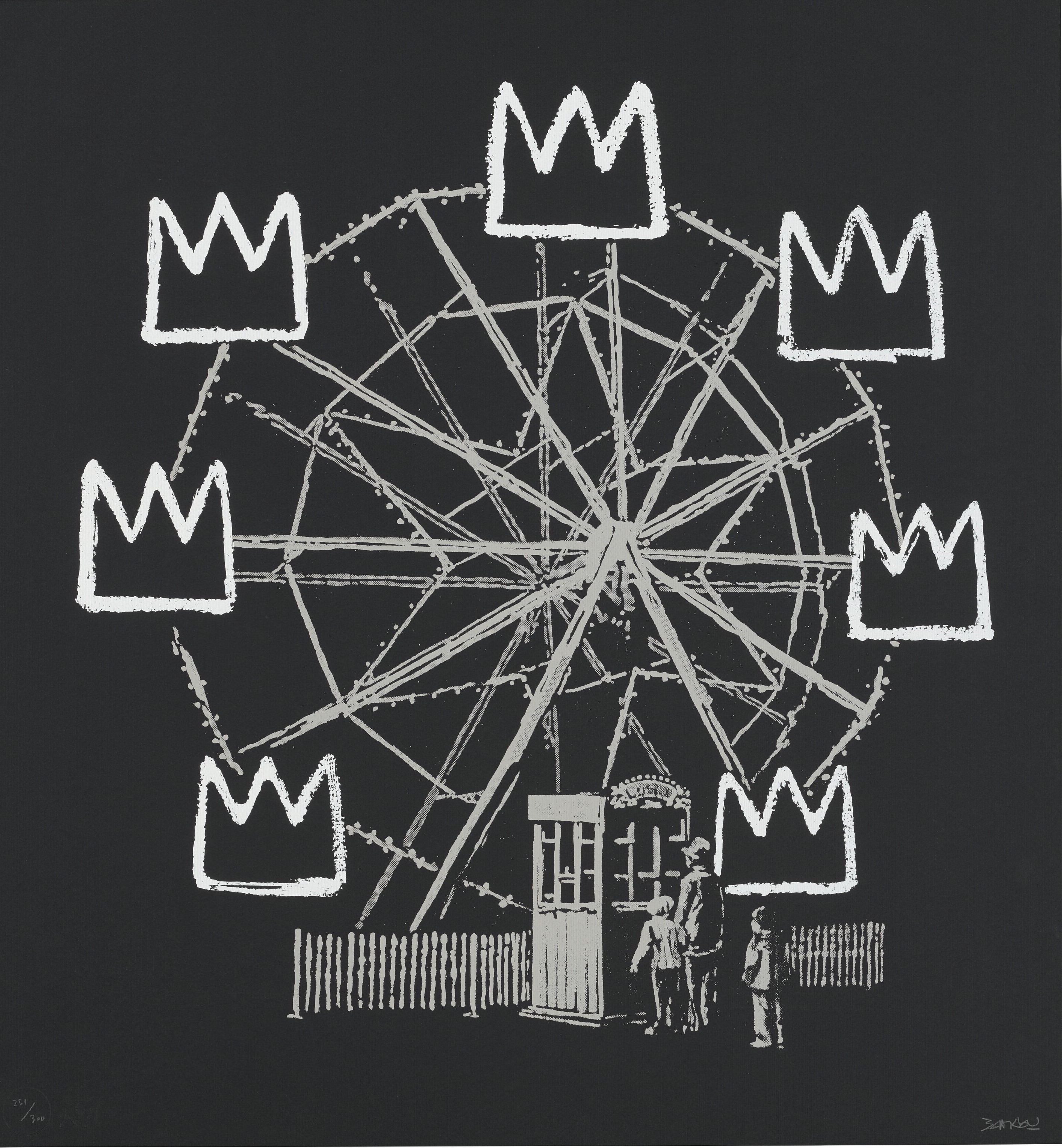 Banksy - Banksquiat (Black)