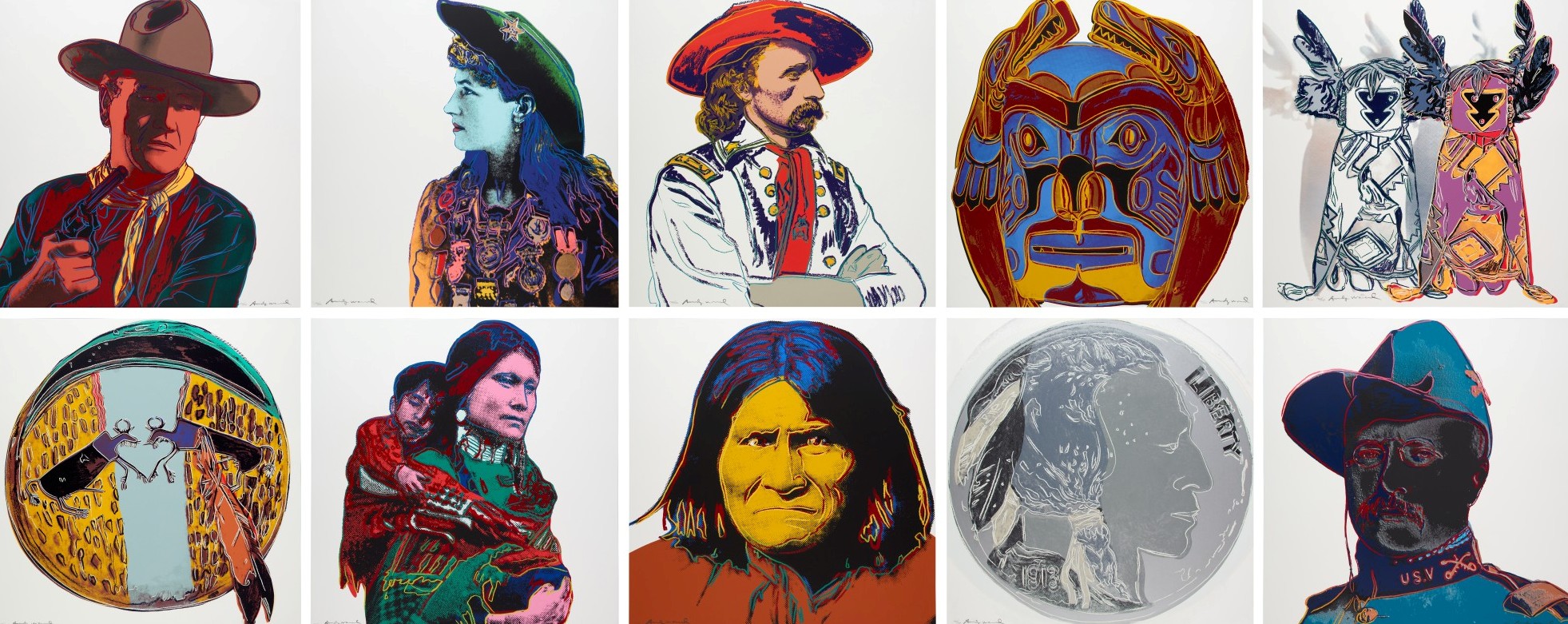 Andy Warhol - Cowboys and Indians (Feldman & Schellmann II.377-386)