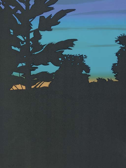Alex Katz - Twilight I, II, and III