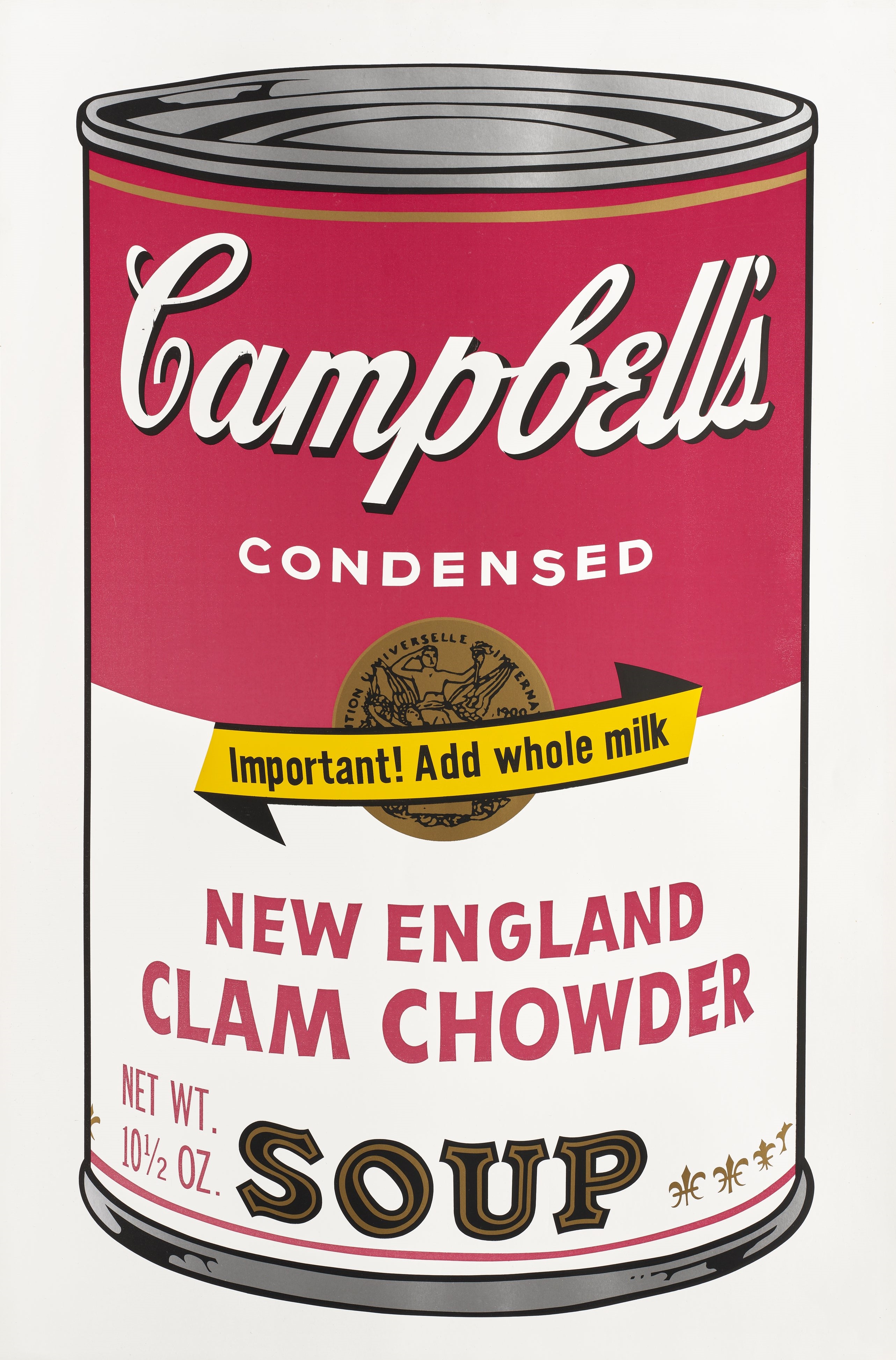 Andy Warhol - New England Clam Chowder, from Campbell's Soup II (F. & S. 57)