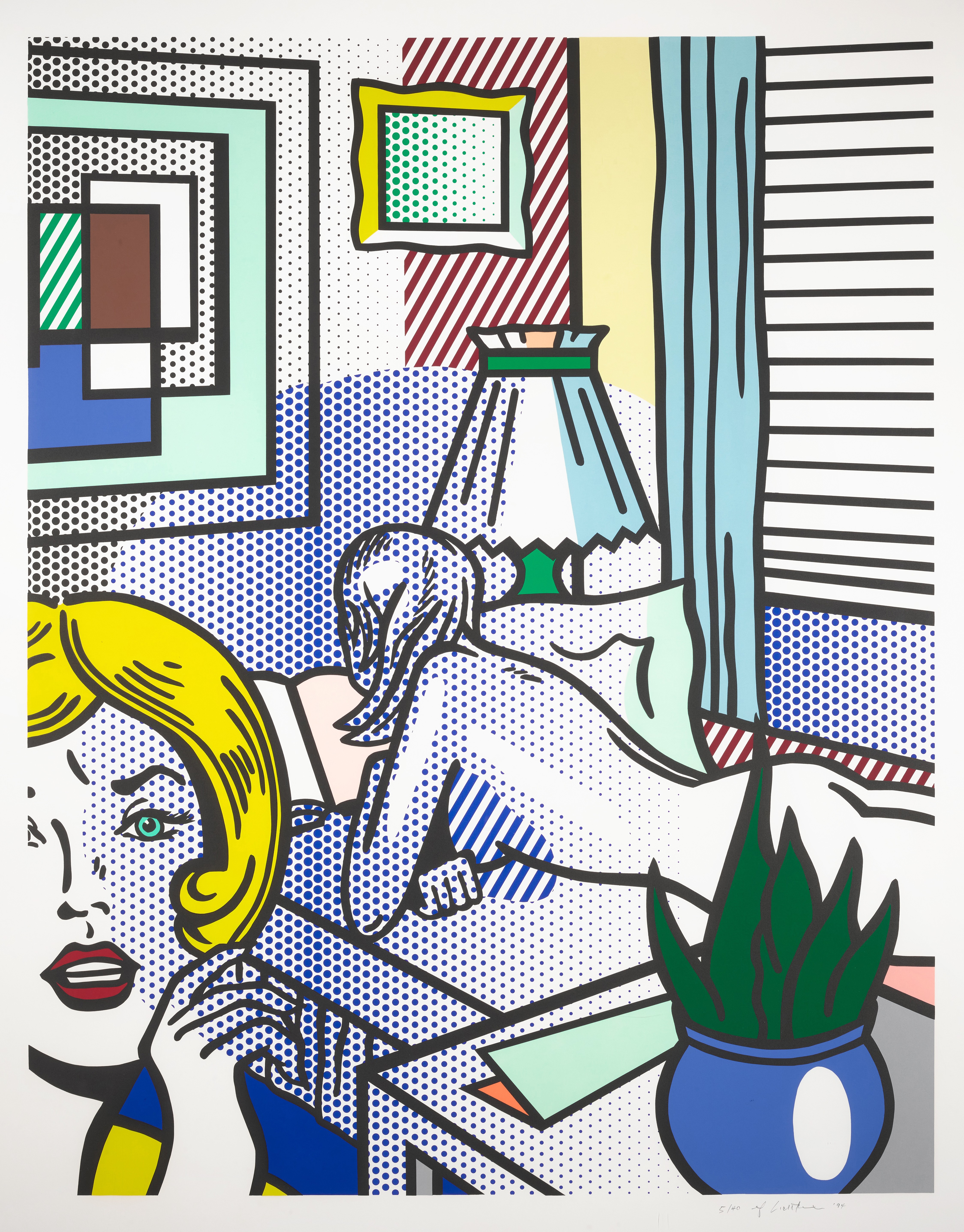 Roy Lichtenstein - Roommates, from Nudes Series