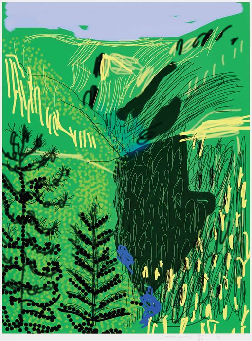 David Hockney - Untitled No.21 from The Yosemite Suite