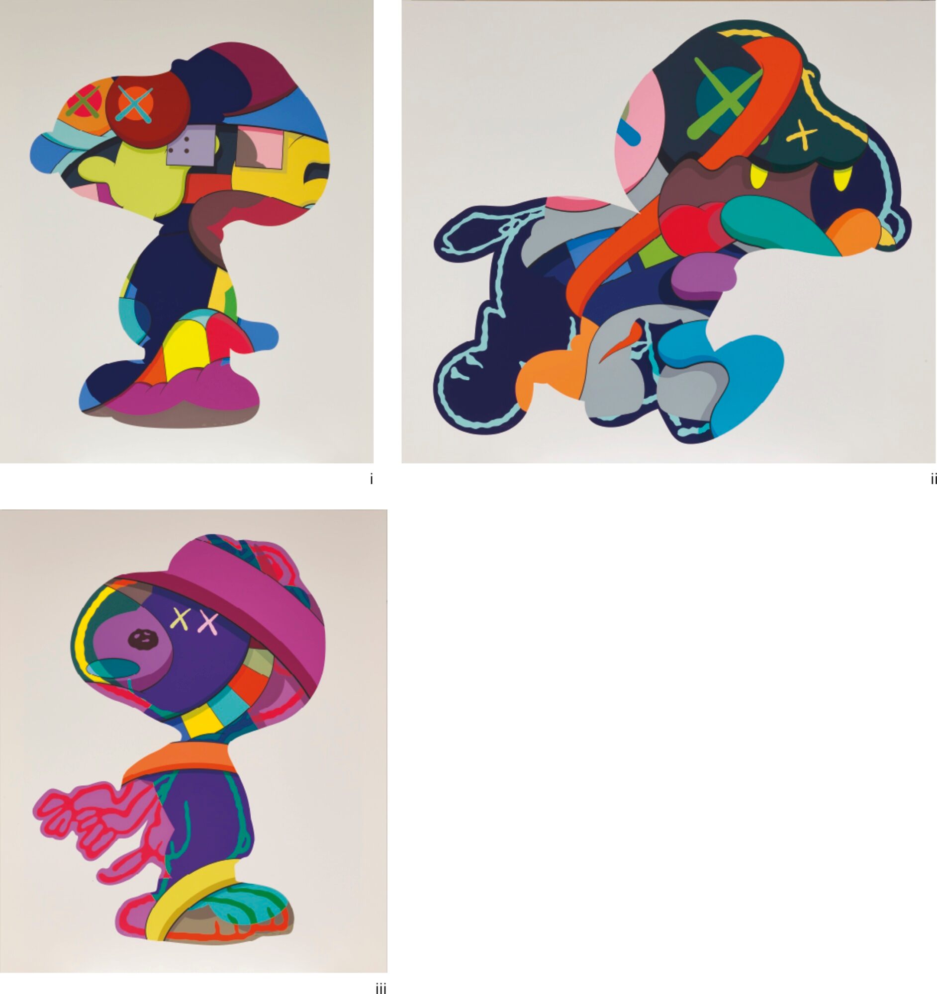 KAWS - No One's Home, Stay Steady, The Things That Comfort (three works)