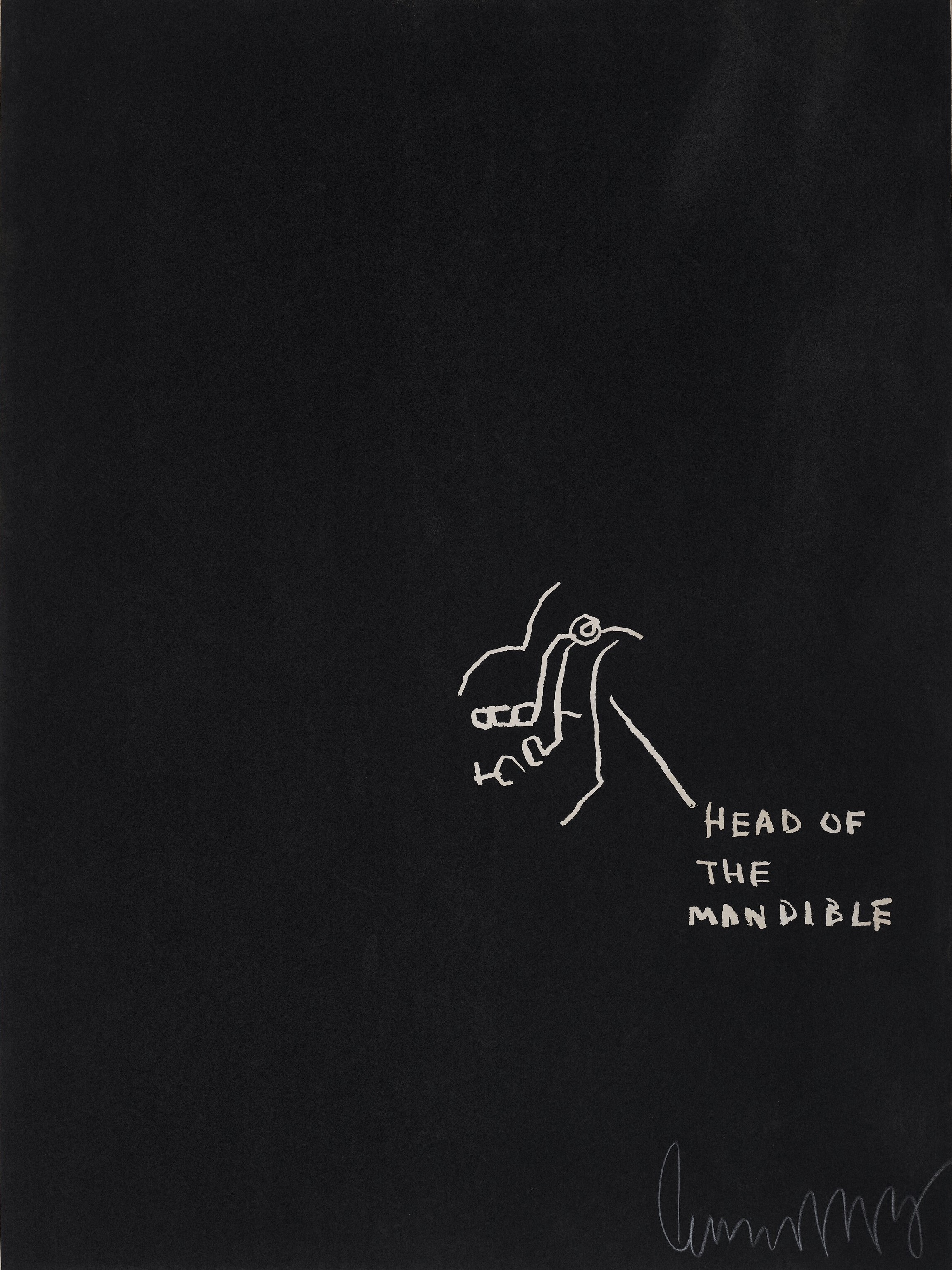 Jean-Michel Basquiat - Untitled (Head of the Mandible), from Anatomy