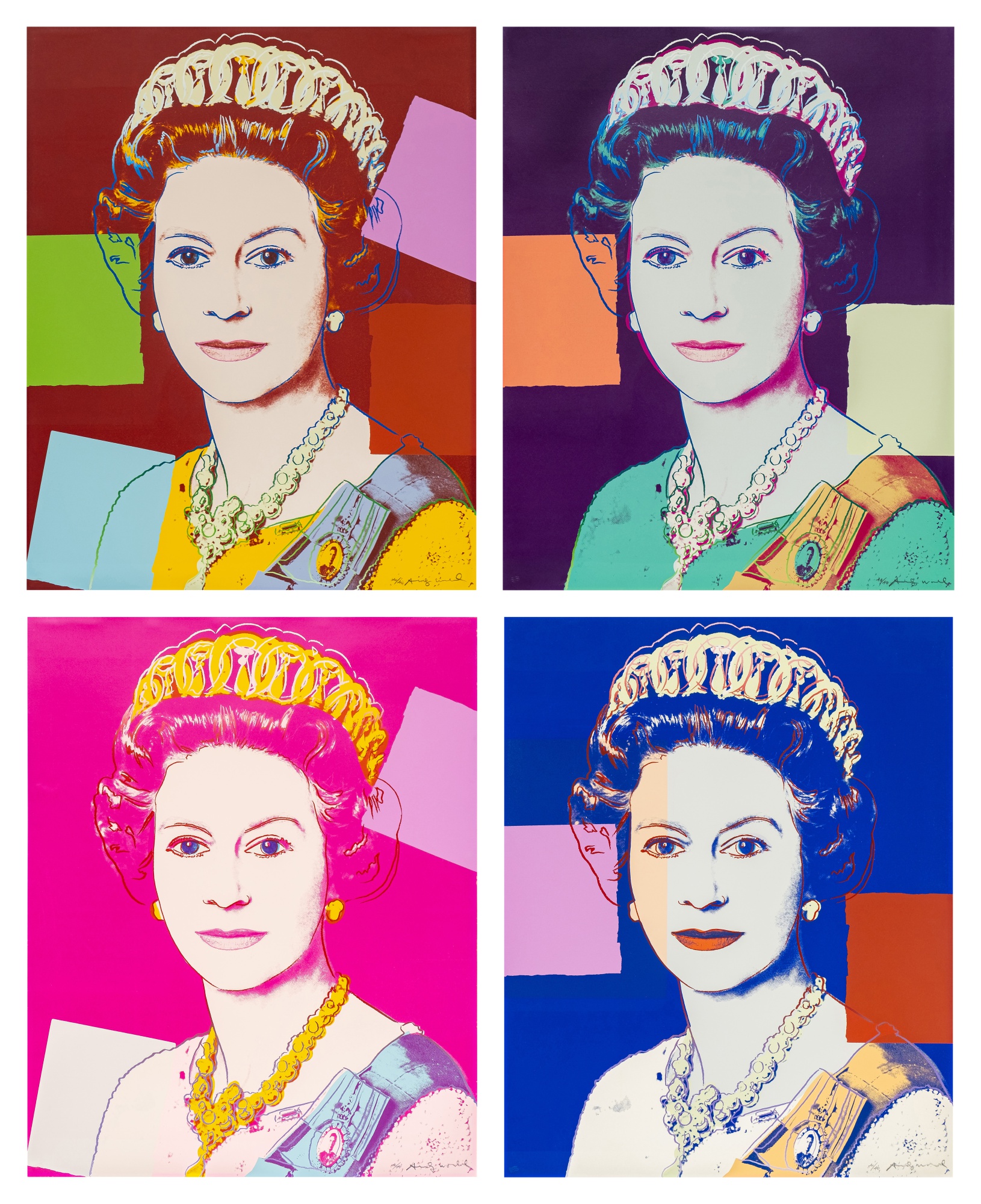 Andy Warhol - Queen Elizabeth II of the United Kingdom, from Reigning Queens