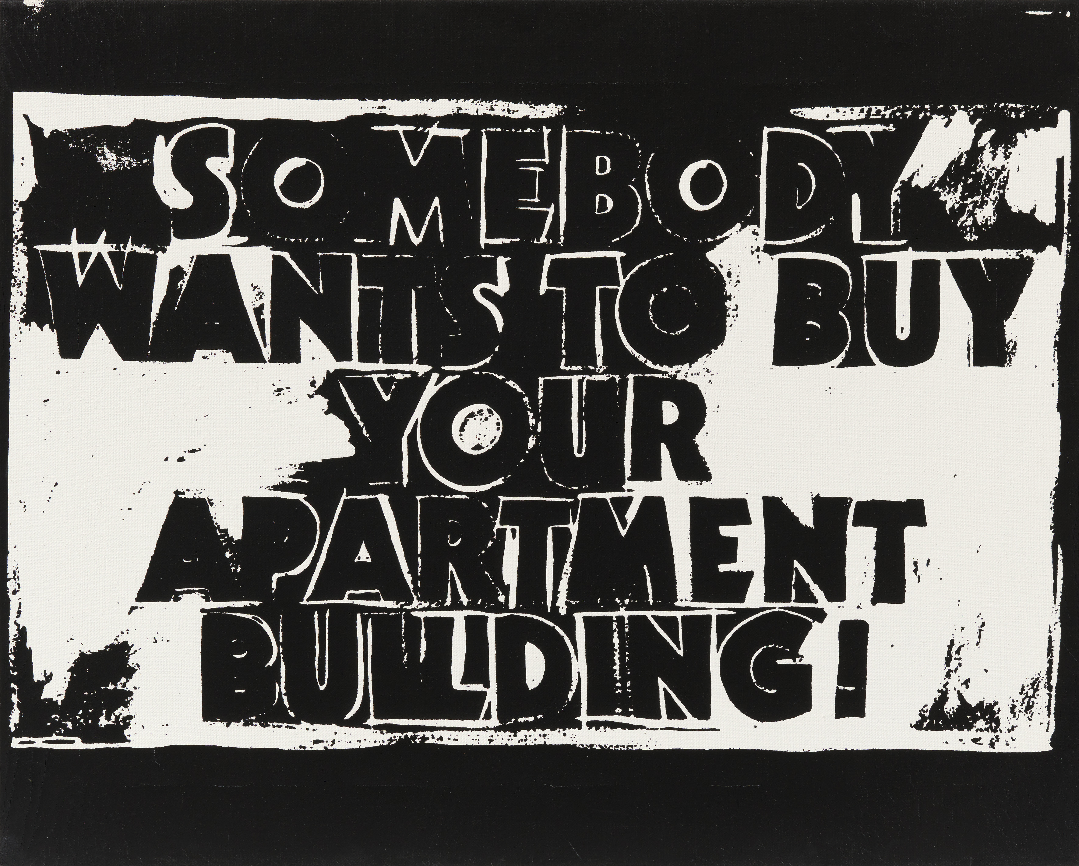 Andy Warhol - Somebody wants to Buy Your Apartment Building! (Negative)